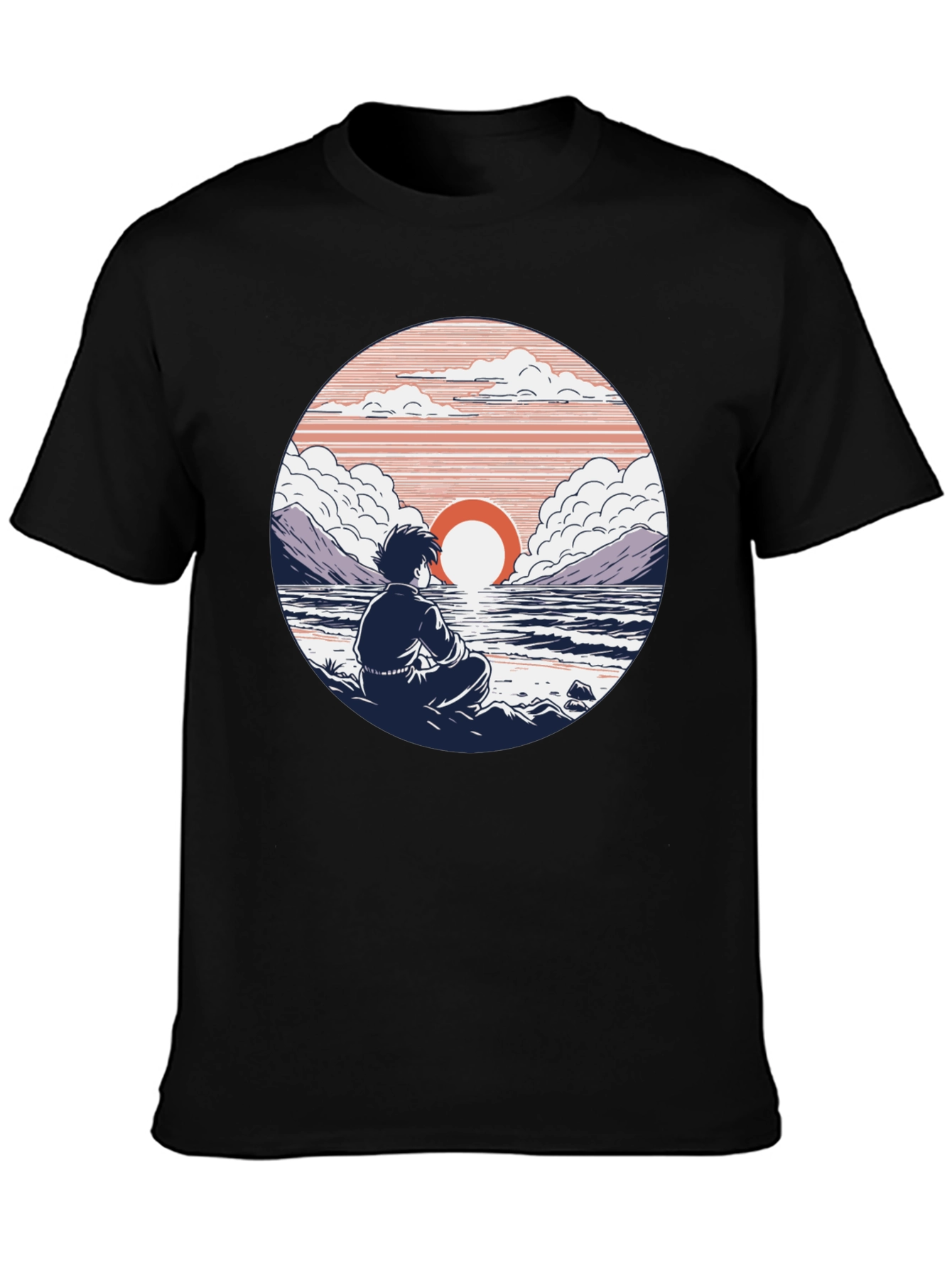 Sunset Contemplation Graphic Tee - Unisex