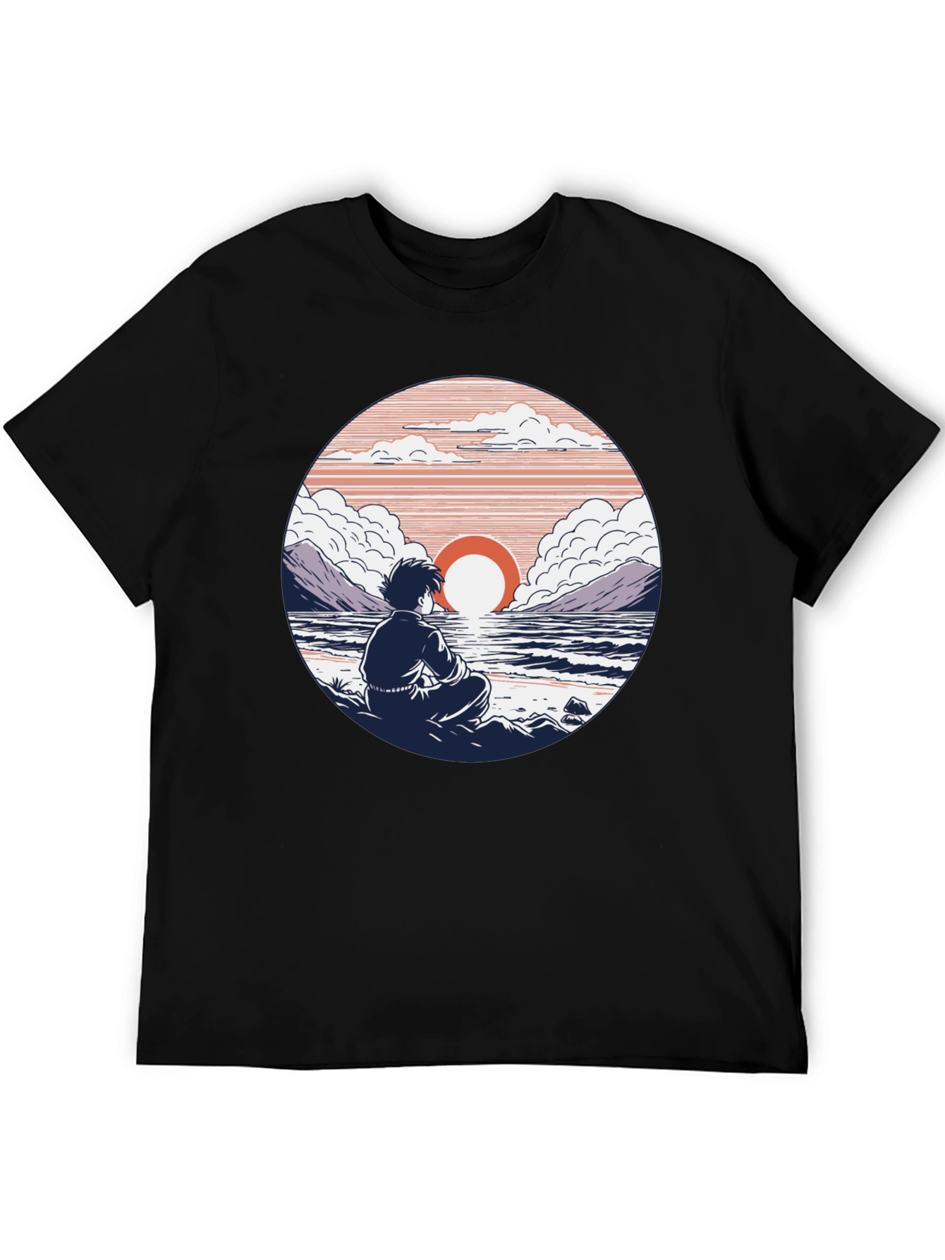 Sunset Contemplation Graphic Tee - Unisex