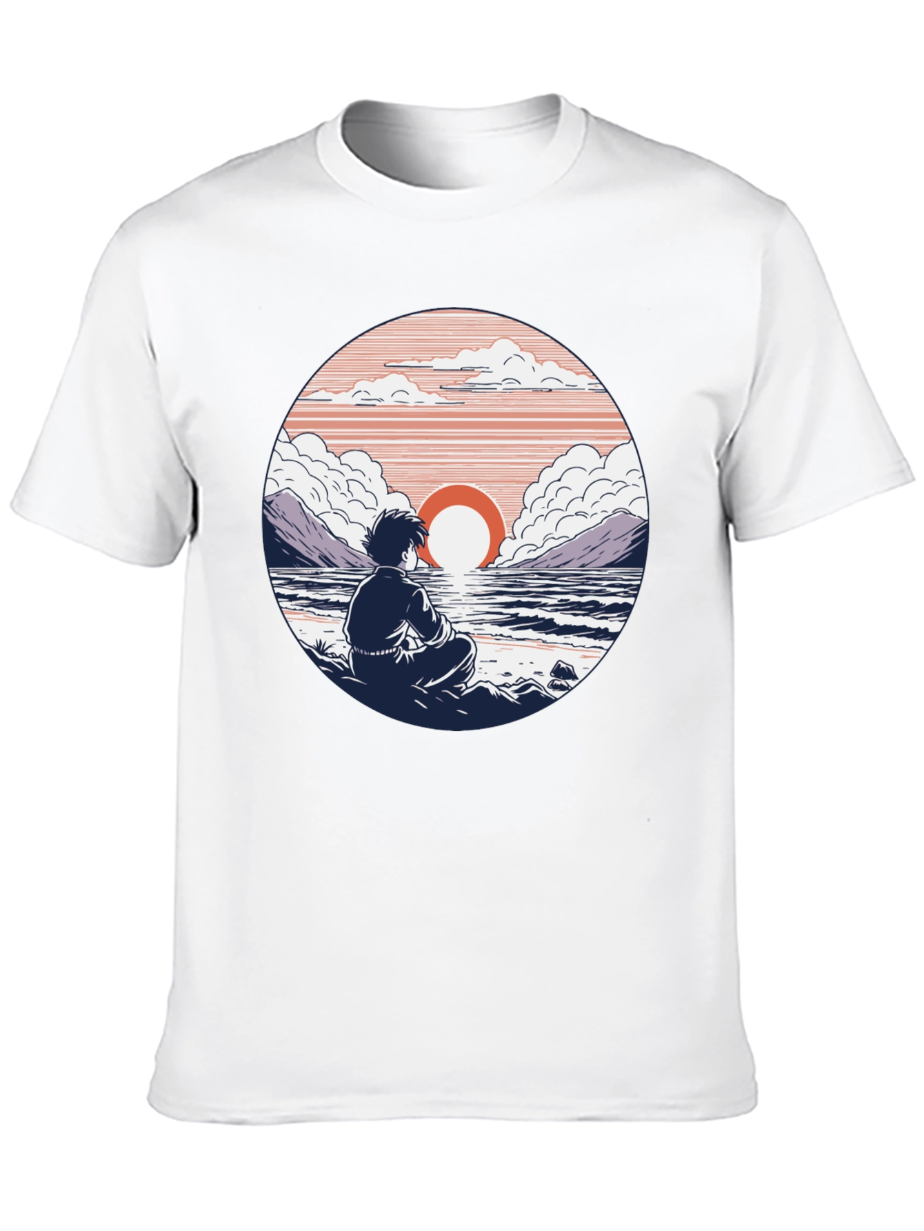 Sunset Contemplation Graphic Tee - Unisex