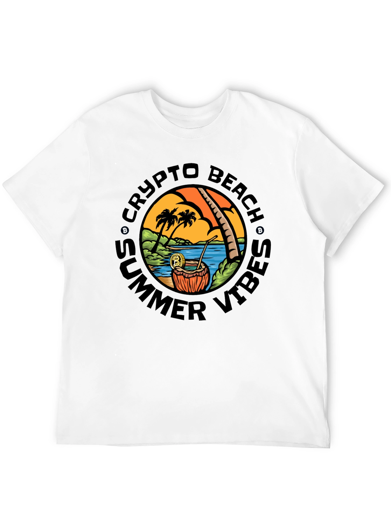 Crypto Beach Summer Vibes T-Shirt