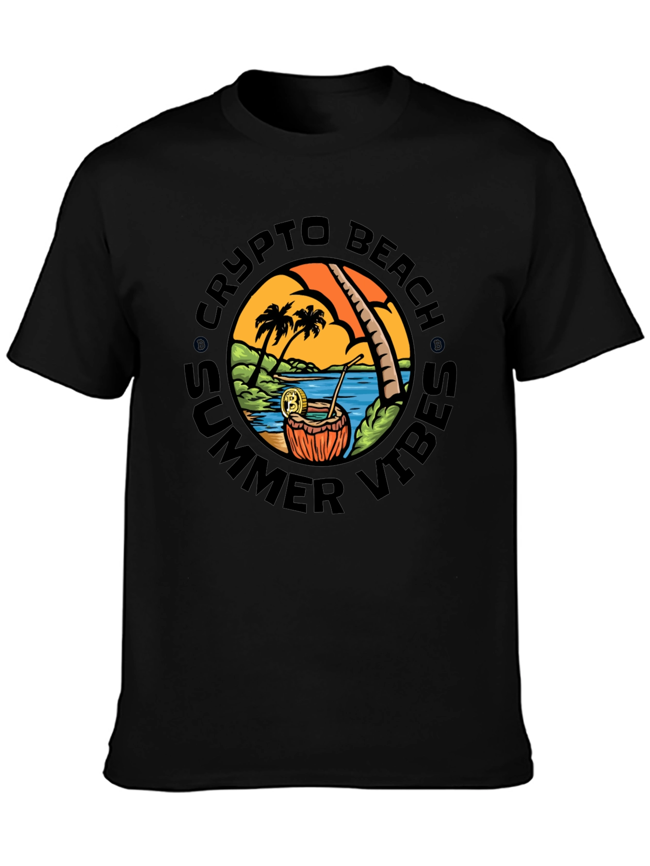 Crypto Beach Summer Vibes T-Shirt