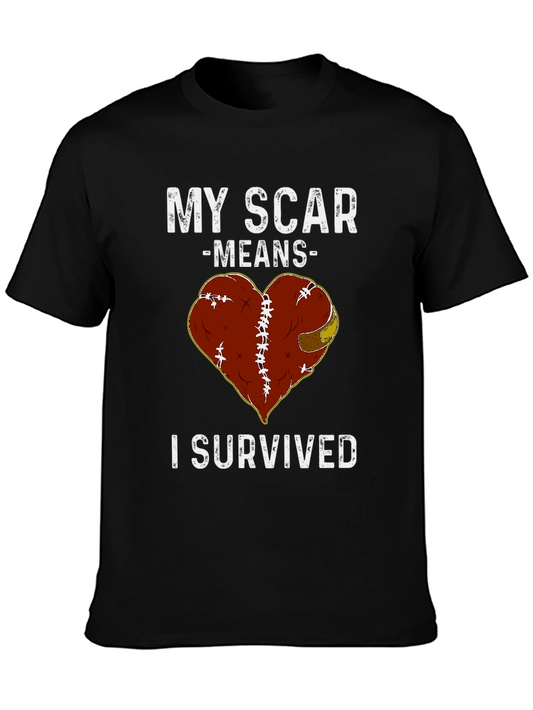 Scar Survivor Heart Graphic Tee