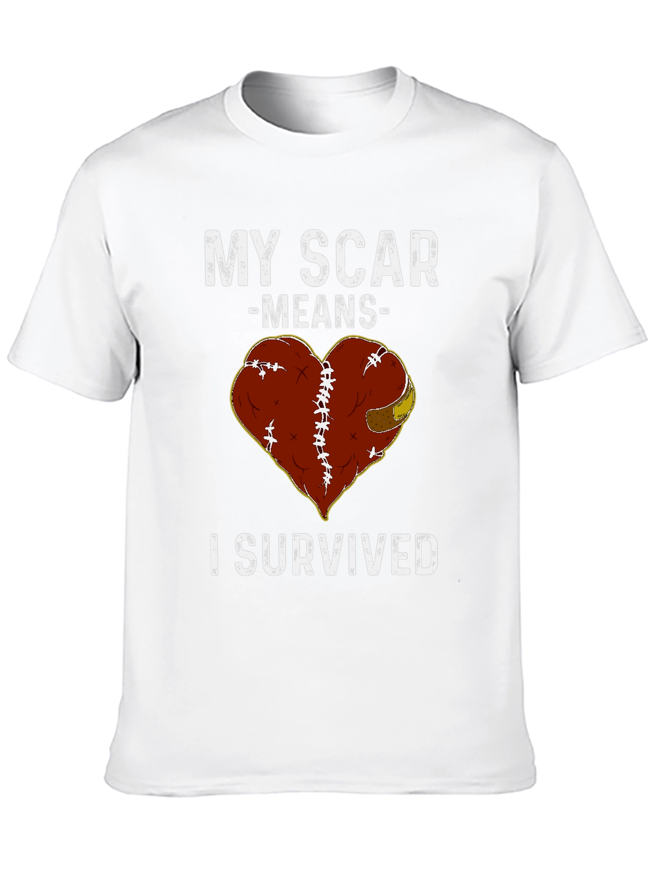 Scar Survivor Heart Graphic Tee