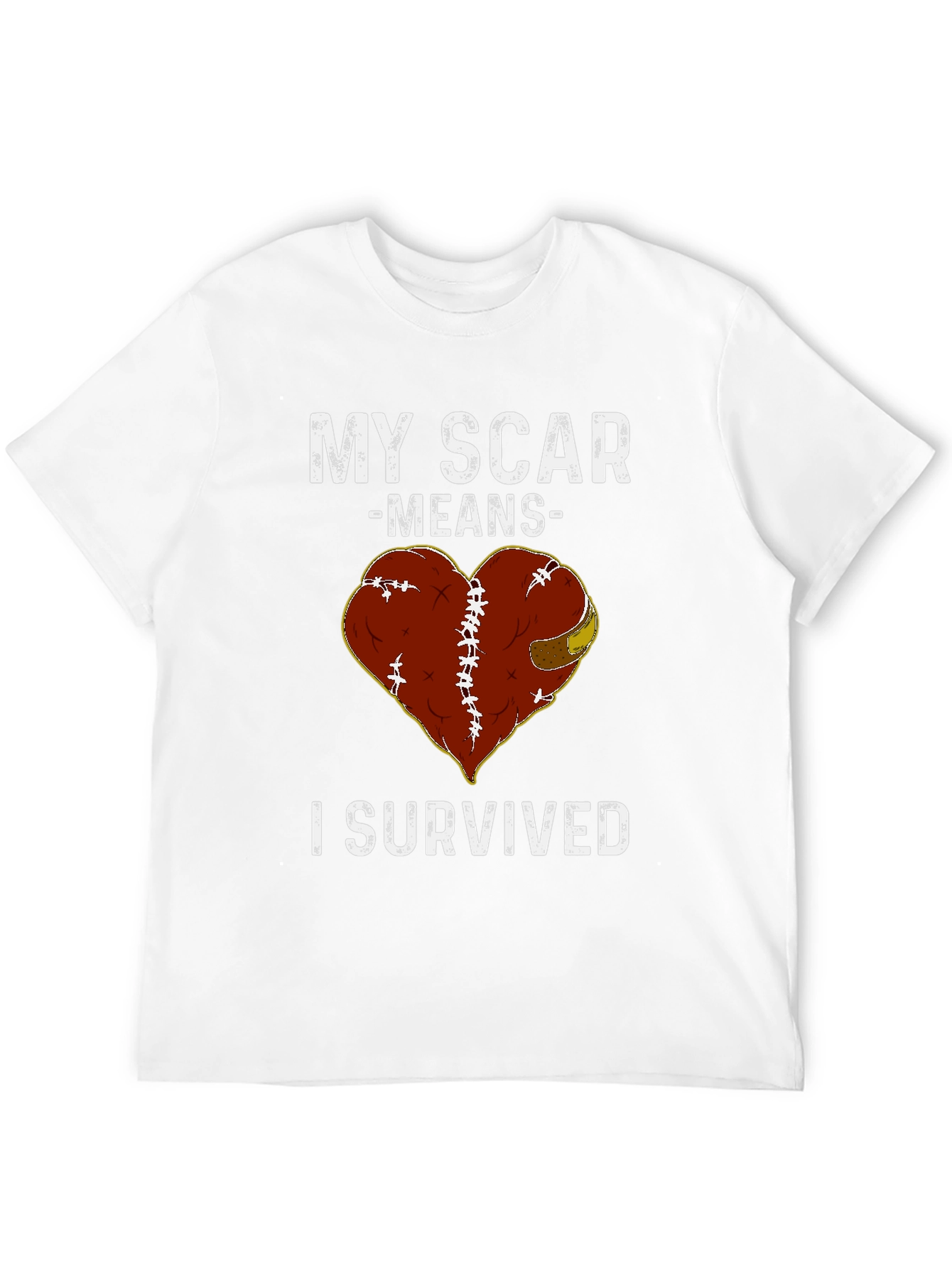 Scar Survivor Heart Graphic Tee