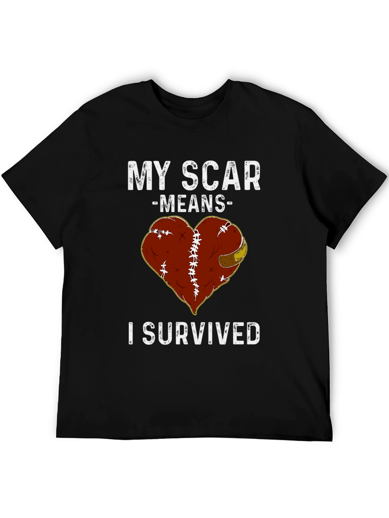 Scar Survivor Heart Graphic Tee