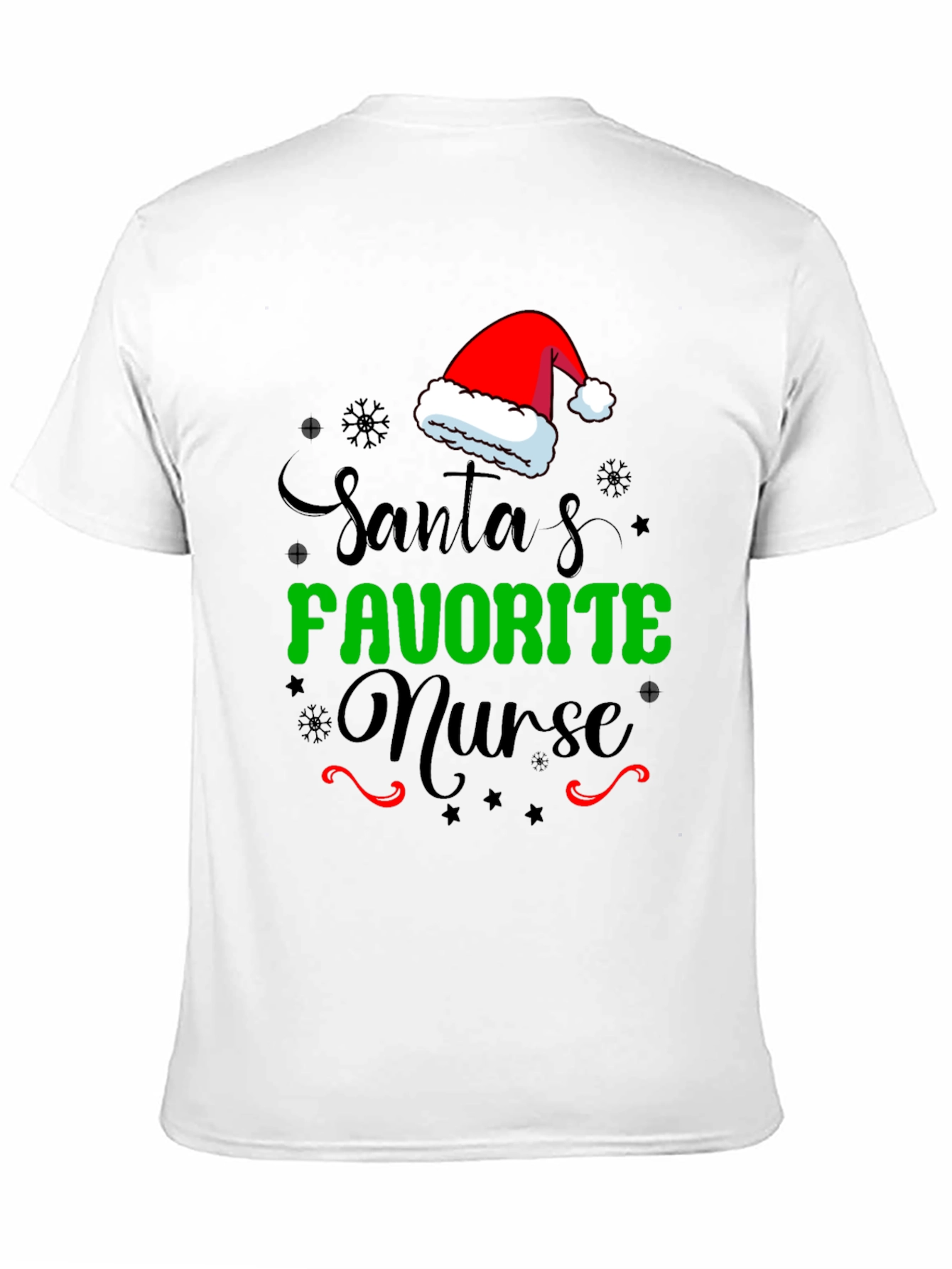 Santas Favorite Nurse T-Shirt - Christmas Tee