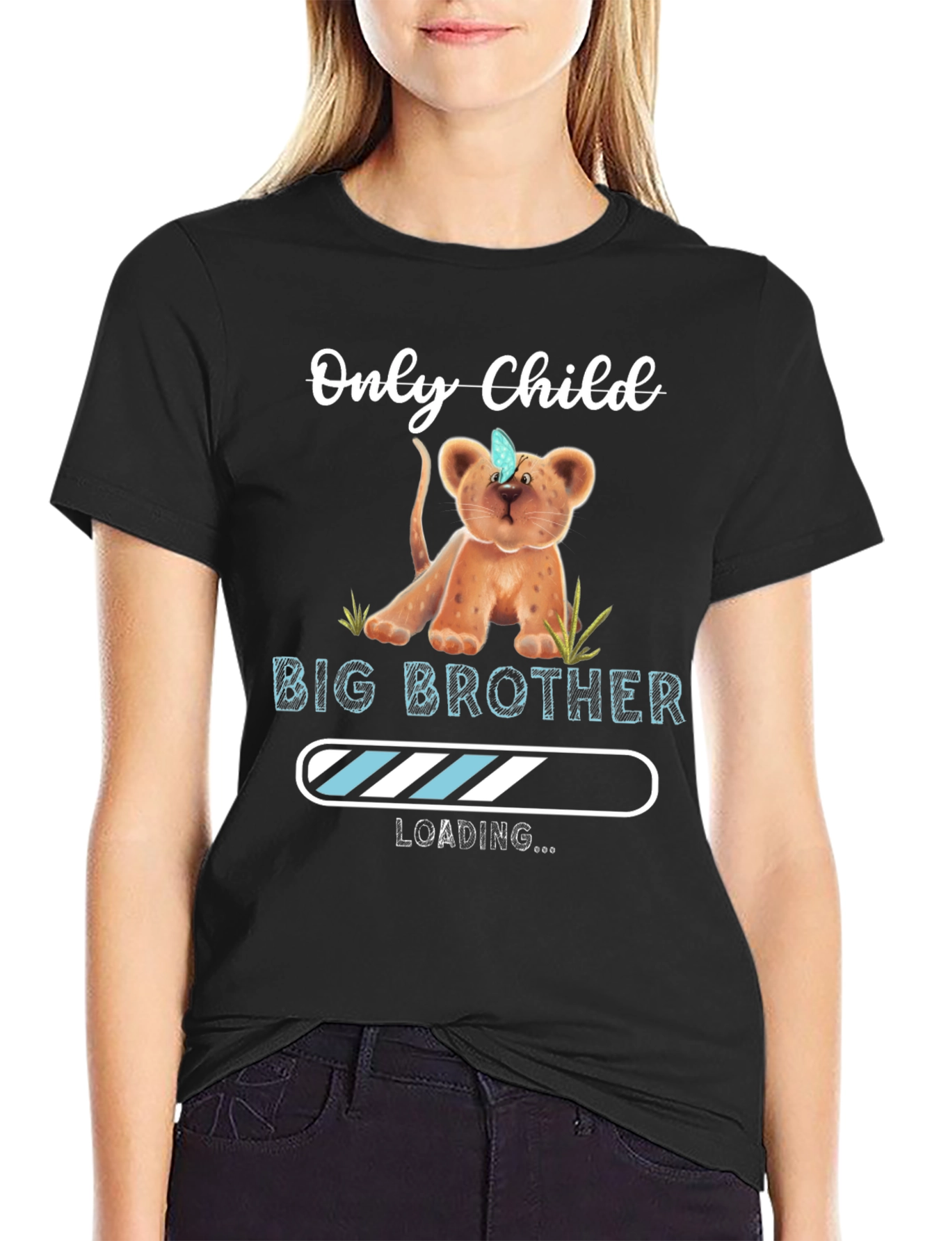 Only Child to Big Brother Loading T-Shirt