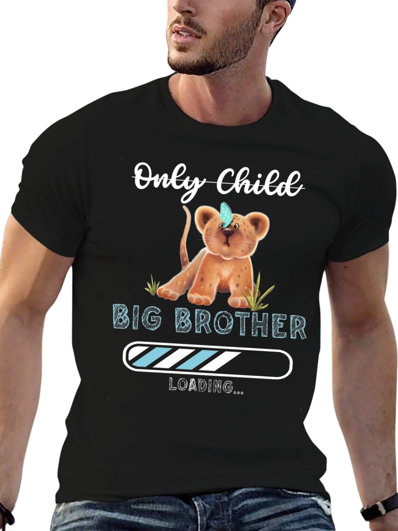 Only Child to Big Brother Loading T-Shirt