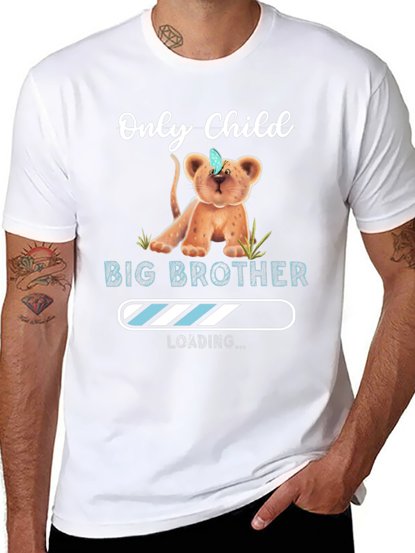 Only Child to Big Brother Loading T-Shirt
