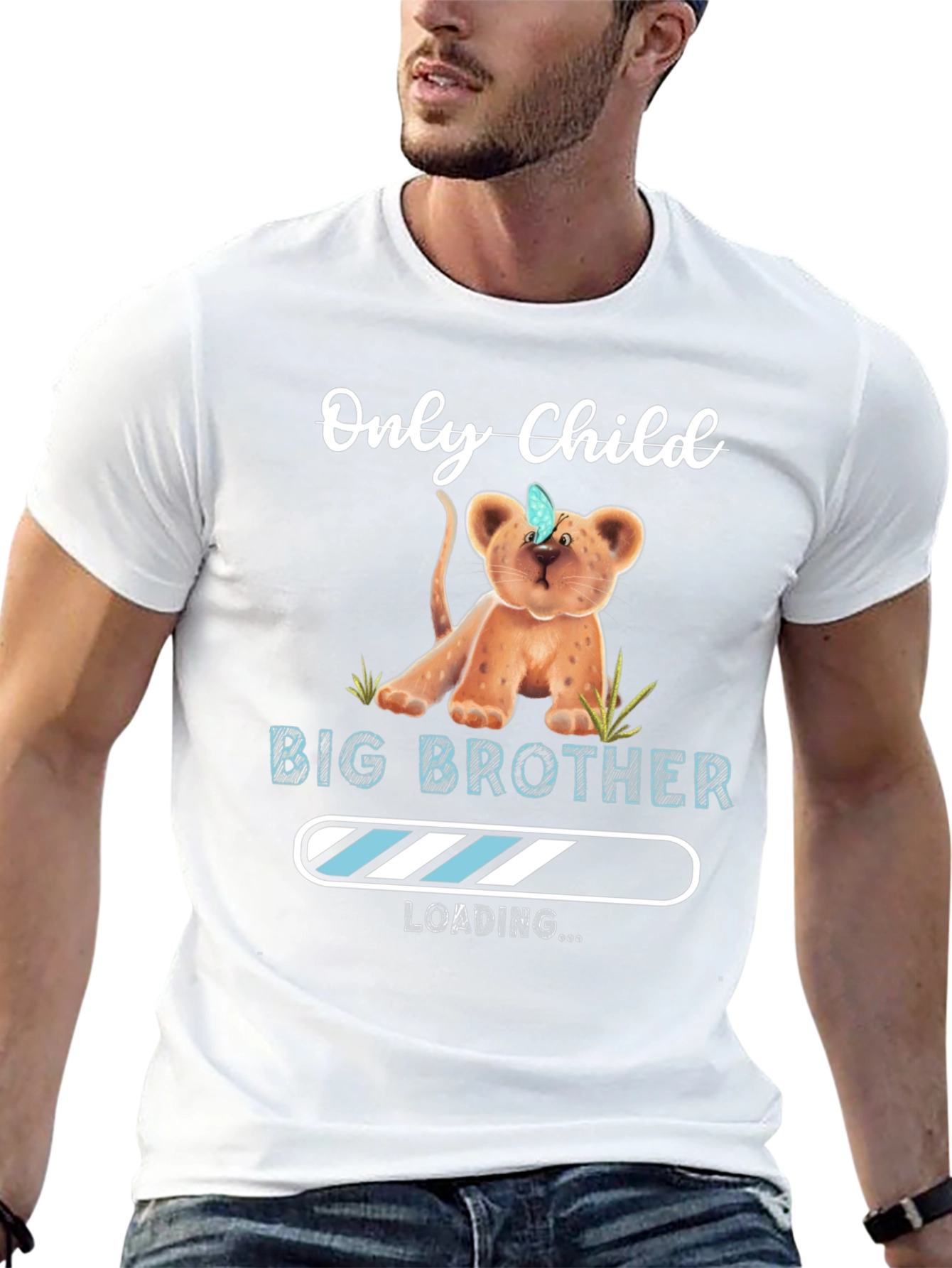 Only Child to Big Brother Loading T-Shirt