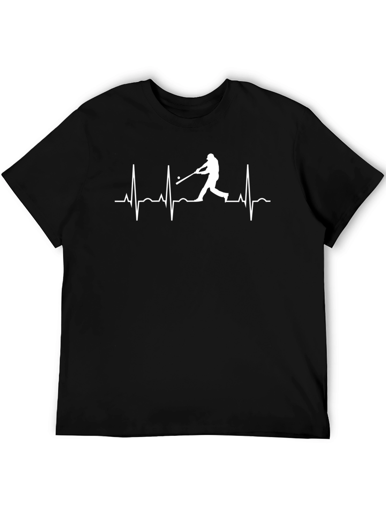 Baseball Heartbeat T-Shirt - Player Design