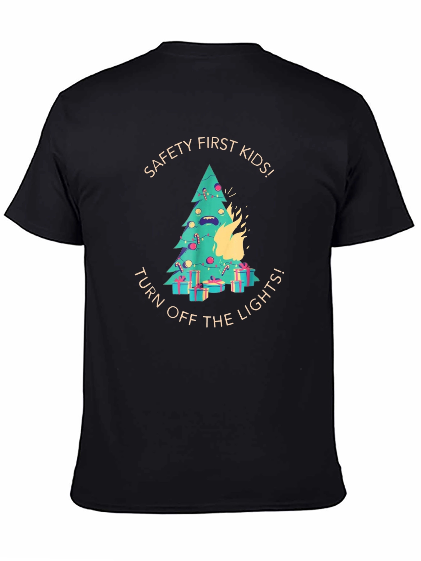 Funny Christmas Tree on Fire T-Shirt