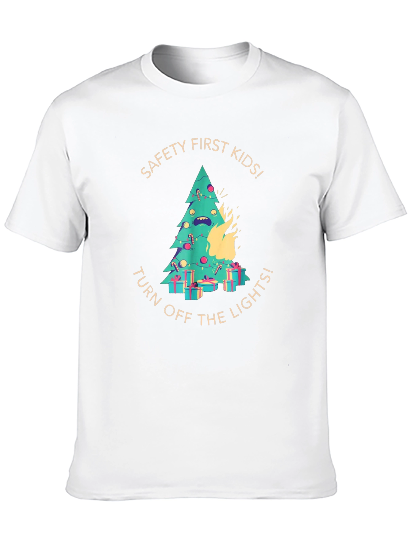 Funny Christmas Tree on Fire T-Shirt