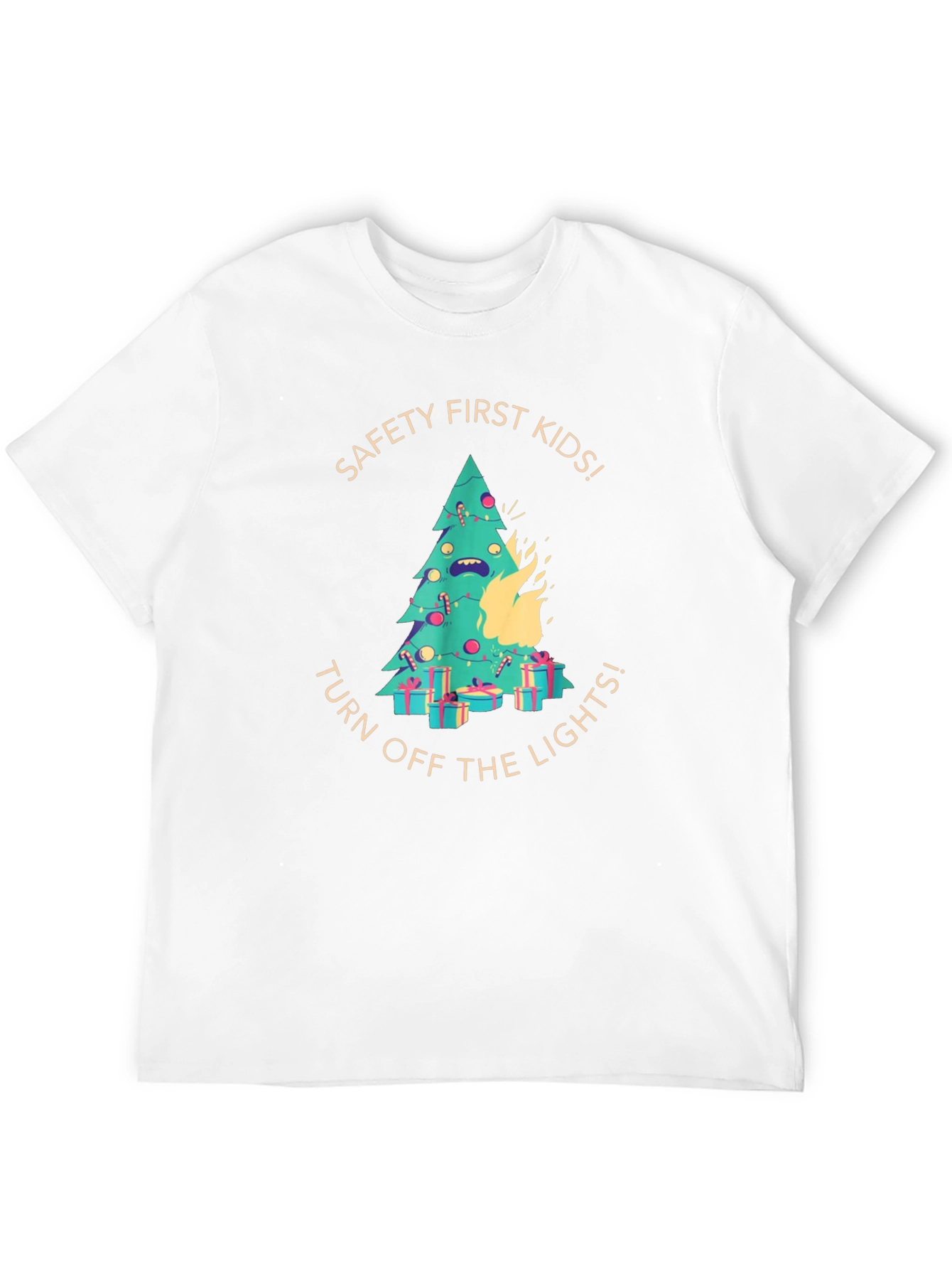 Funny Christmas Tree on Fire T-Shirt