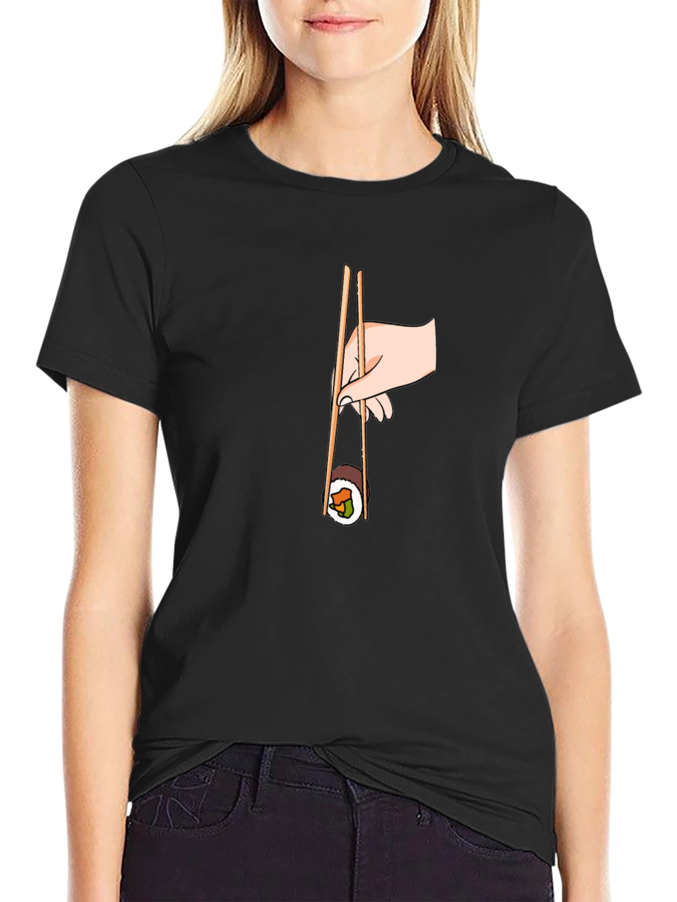Sushi Lover T-Shirt - Chopsticks Graphic Tee