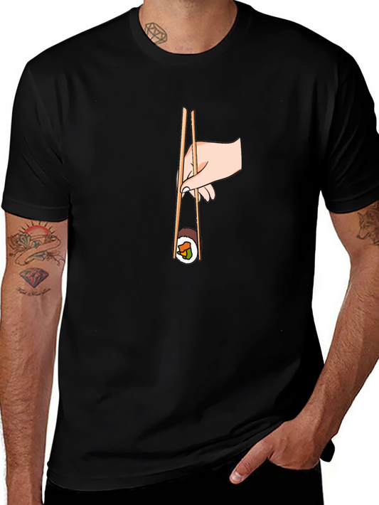 Sushi Lover T-Shirt - Chopsticks Graphic Tee