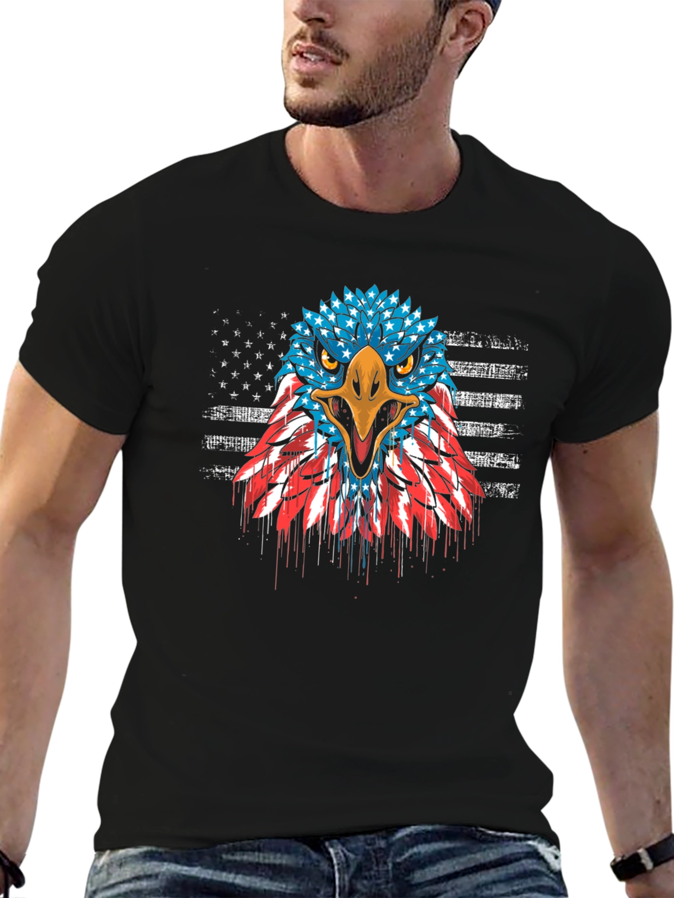 American Eagle Flag Graphic T-Shirt