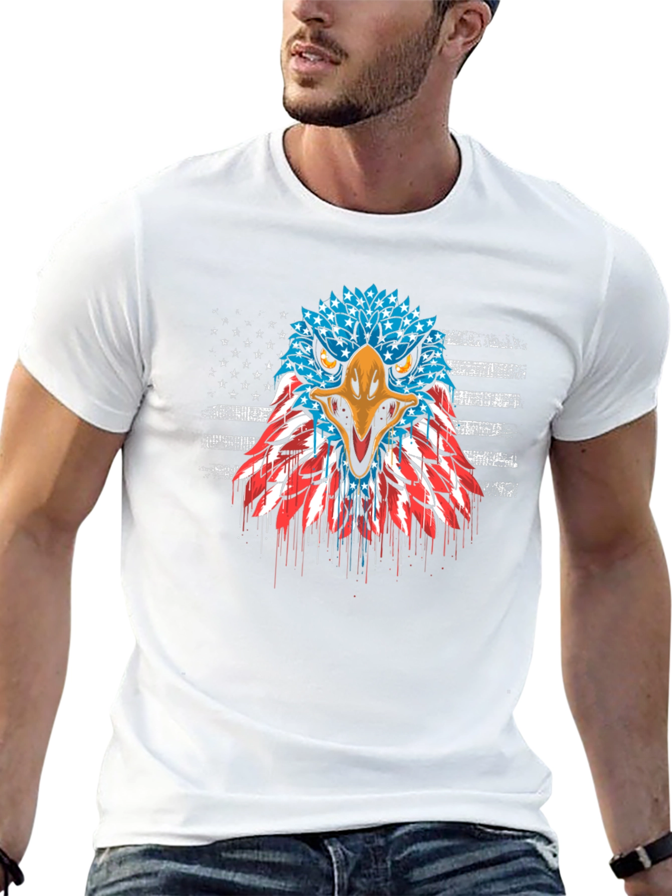 American Eagle Flag Graphic T-Shirt