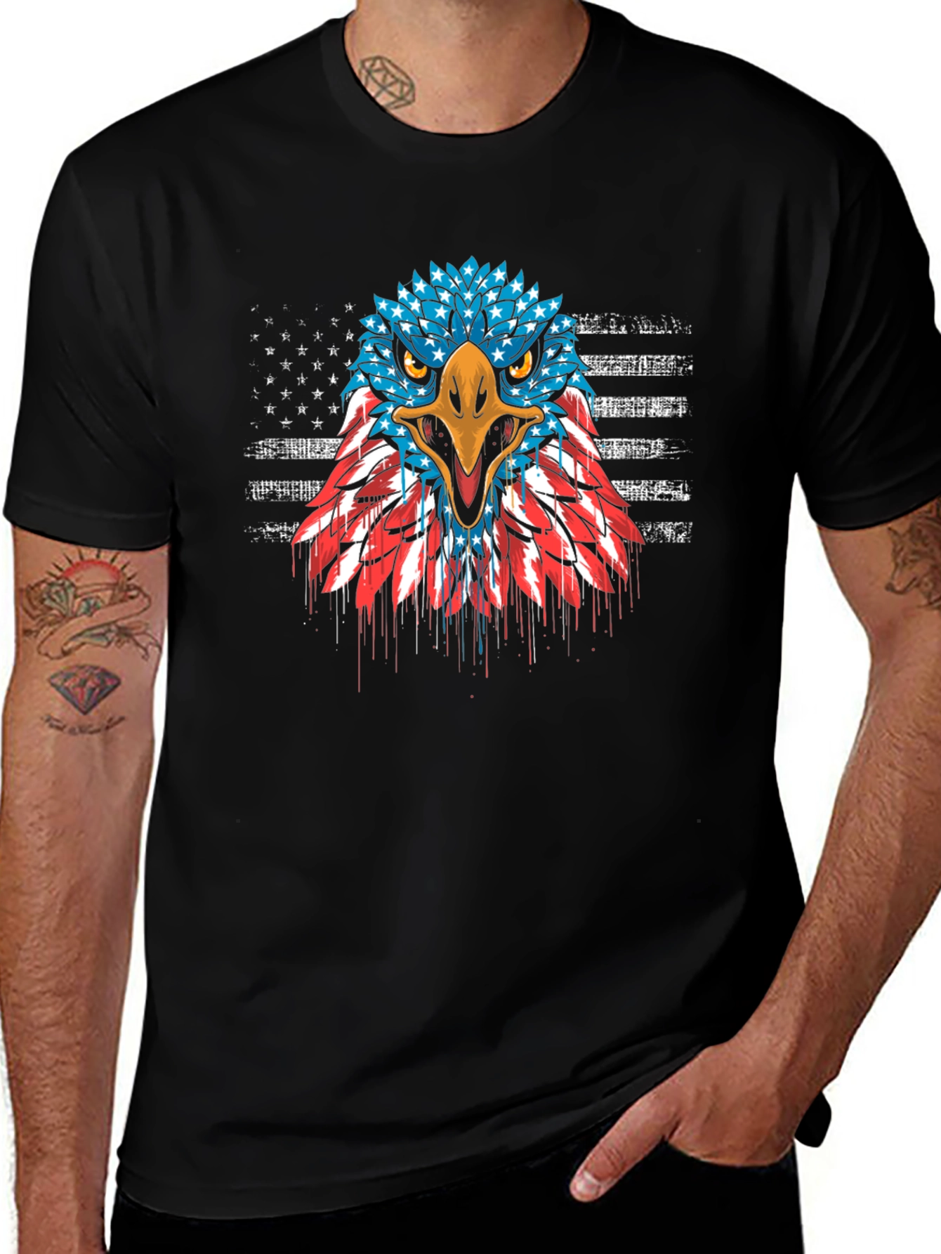 American Eagle Flag Graphic T-Shirt