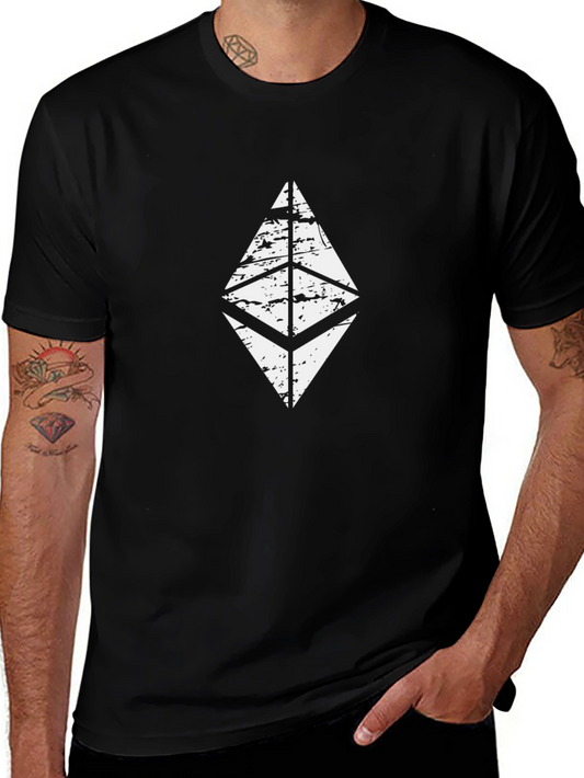 Ethereum Logo Black T-Shirt - Crypto Fashion