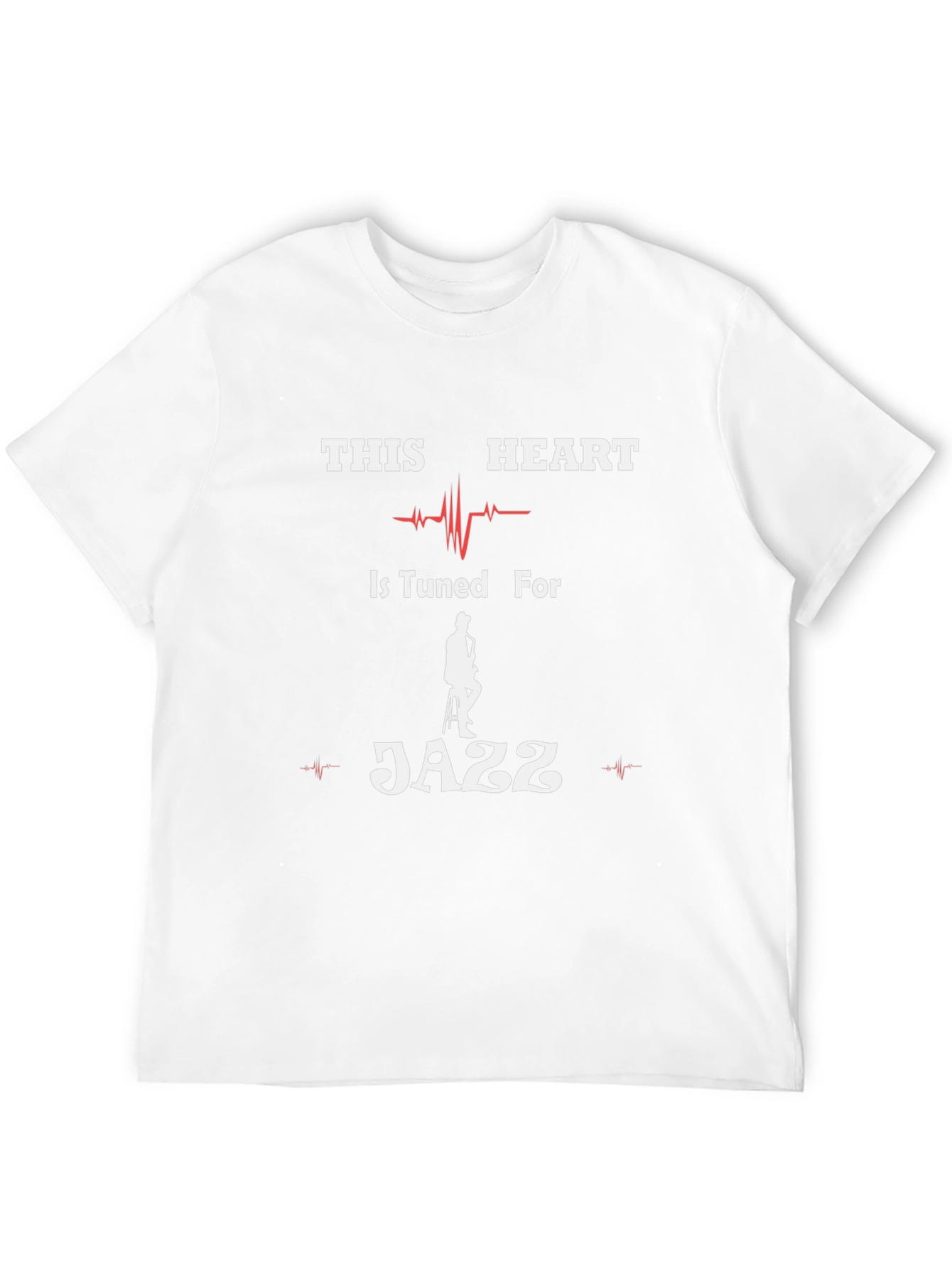 Jazz Heartbeat T-Shirt - Music Lover Tee