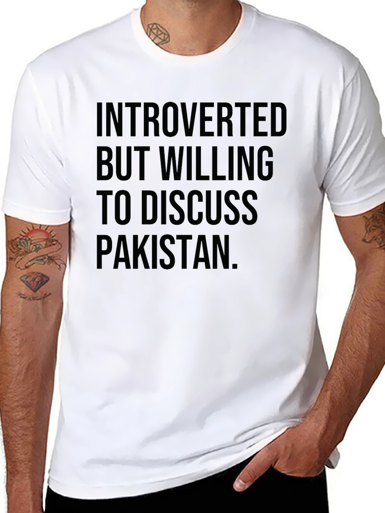 Introverted Pakistan Discussion T-Shirt