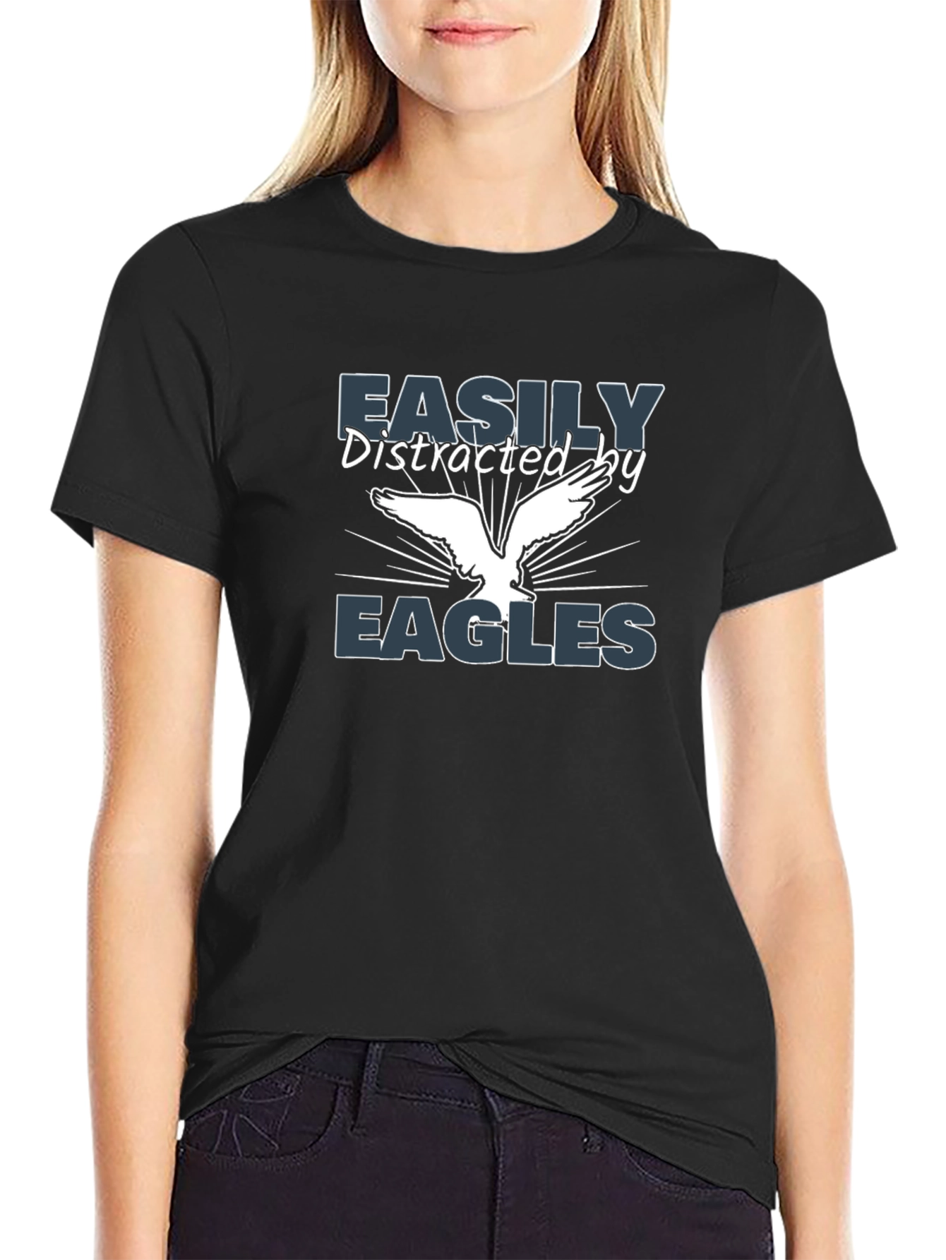 Easily Distracted by Eagles Graphic Tee