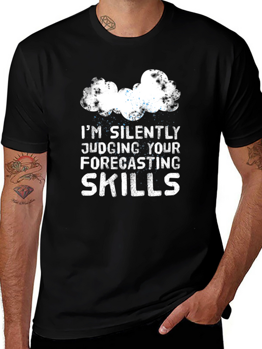 Funny Weather Forecaster T-Shirt Judging Forecasting Skills