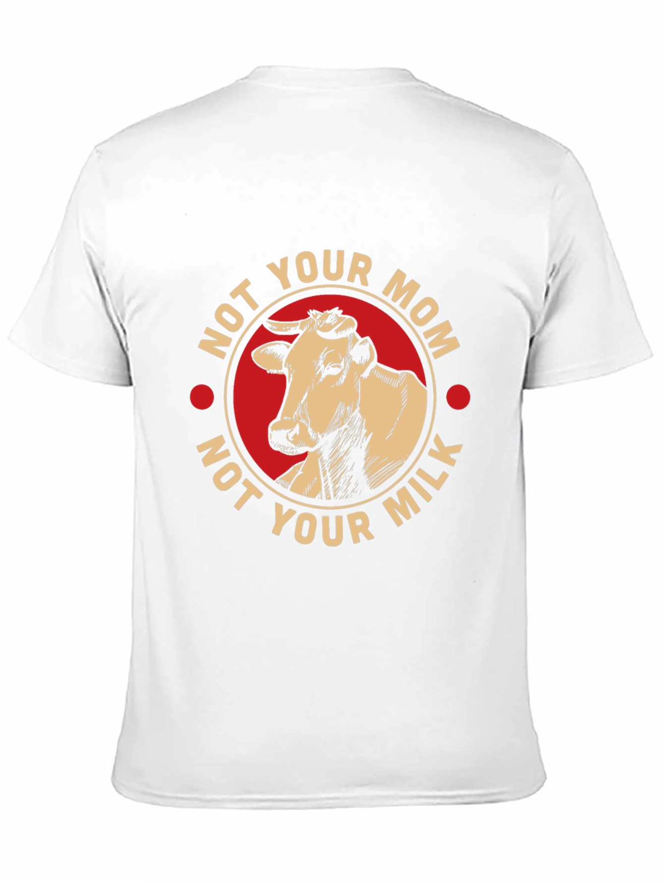 Vegan Not Your Mom Not Your Milk Black T-Shirt