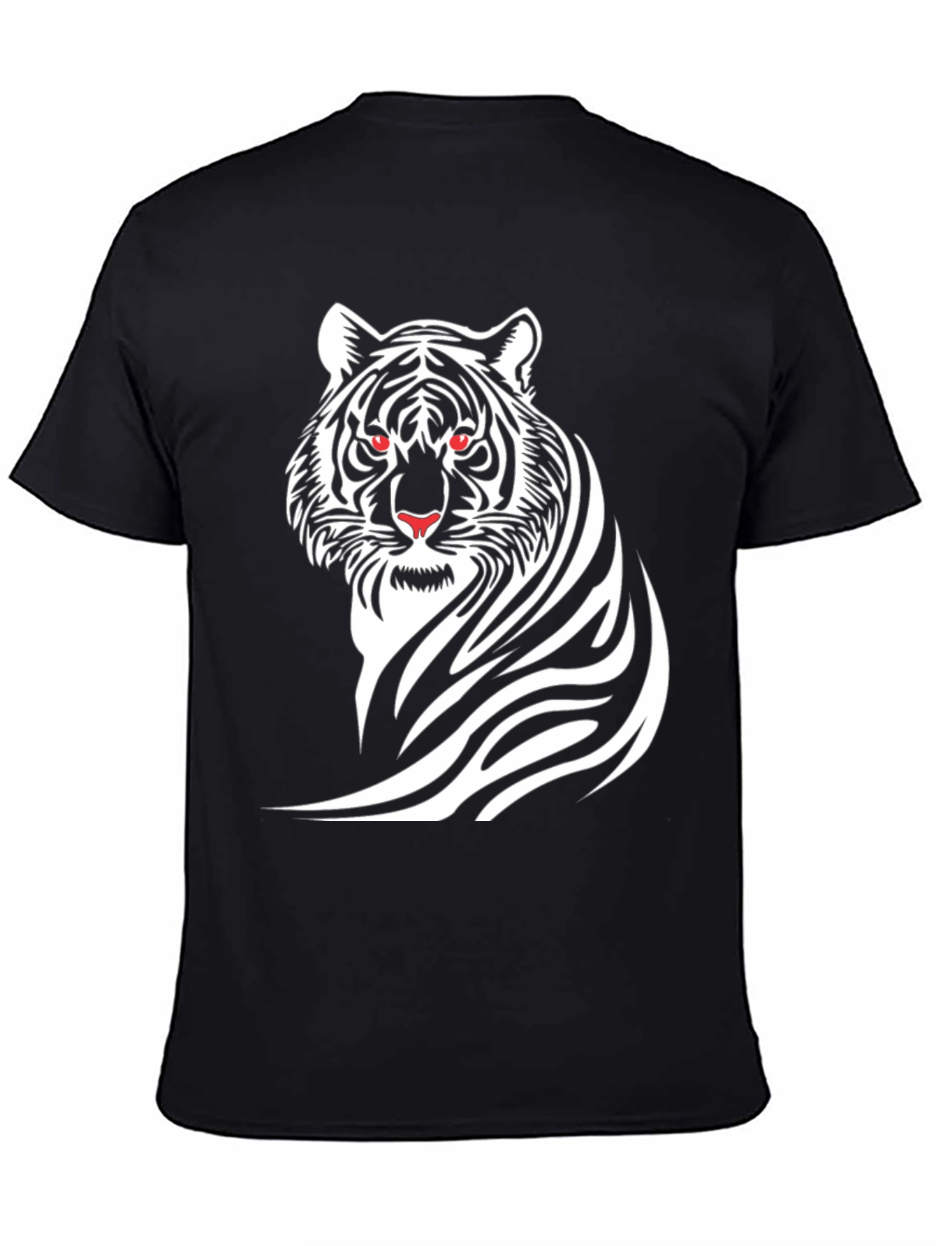 Tiger Graphic Black T-Shirt - Bold Animal Design