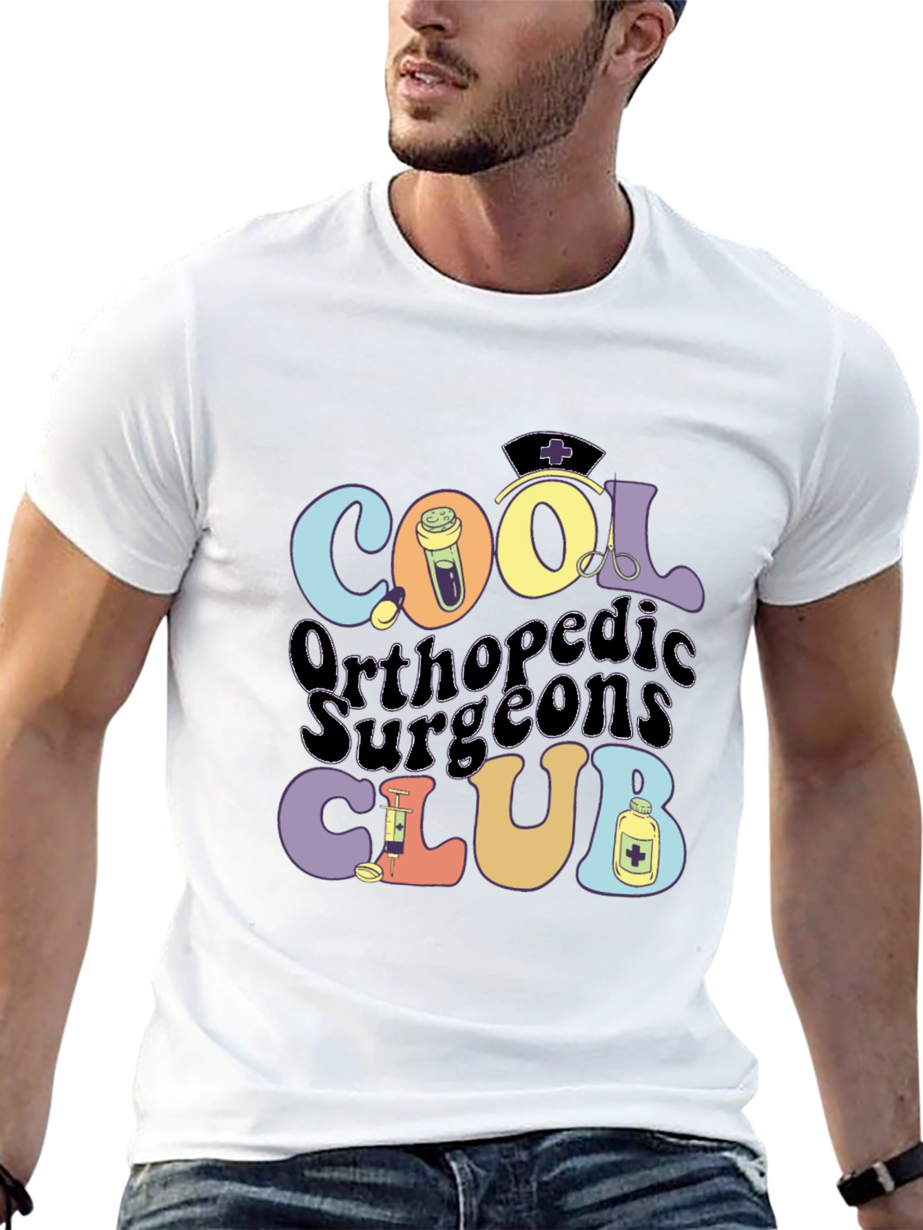 Cool Orthopedic Surgeons Club Graphic T-Shirt