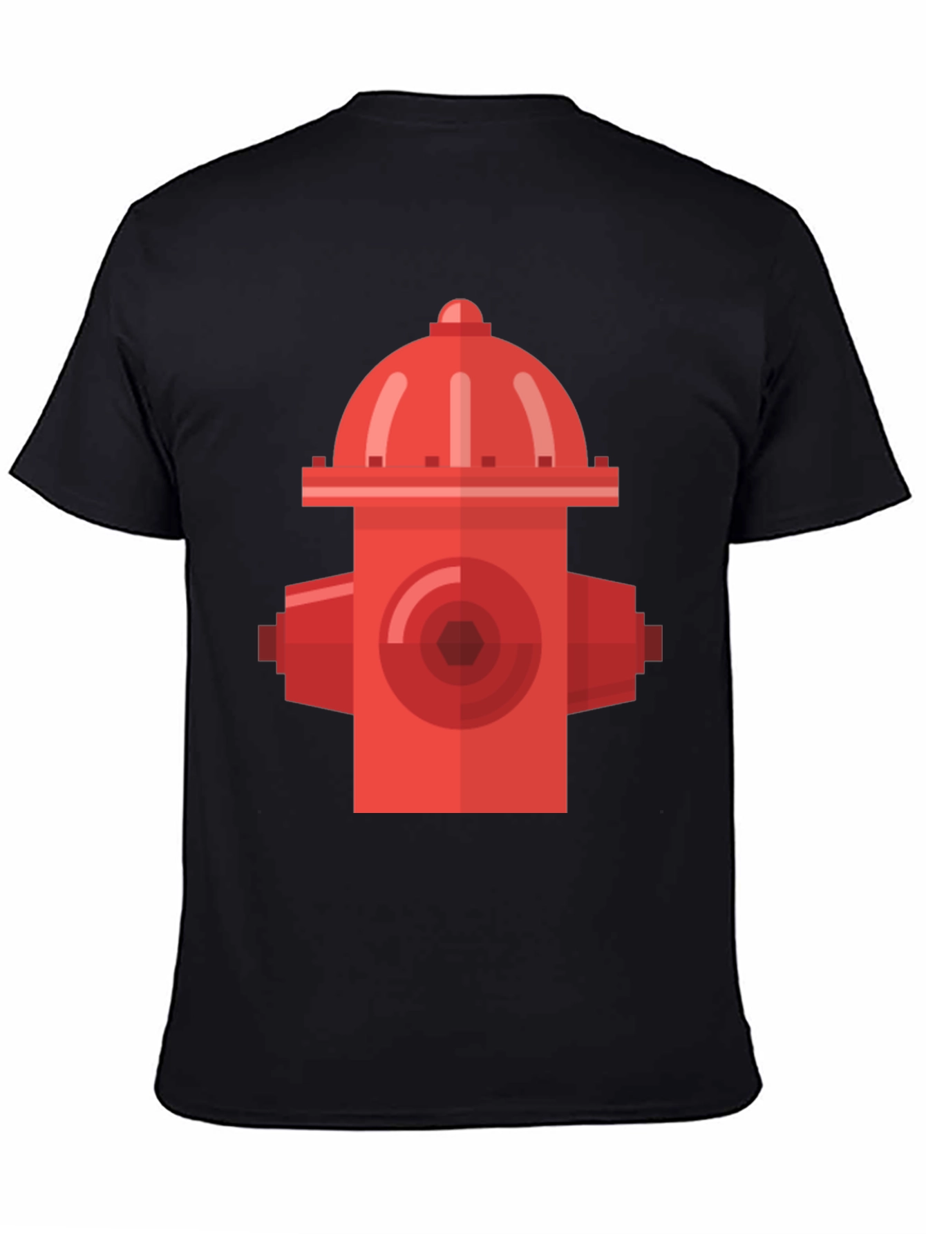 Retro Fire Hydrant Black T-Shirt - Urban Style