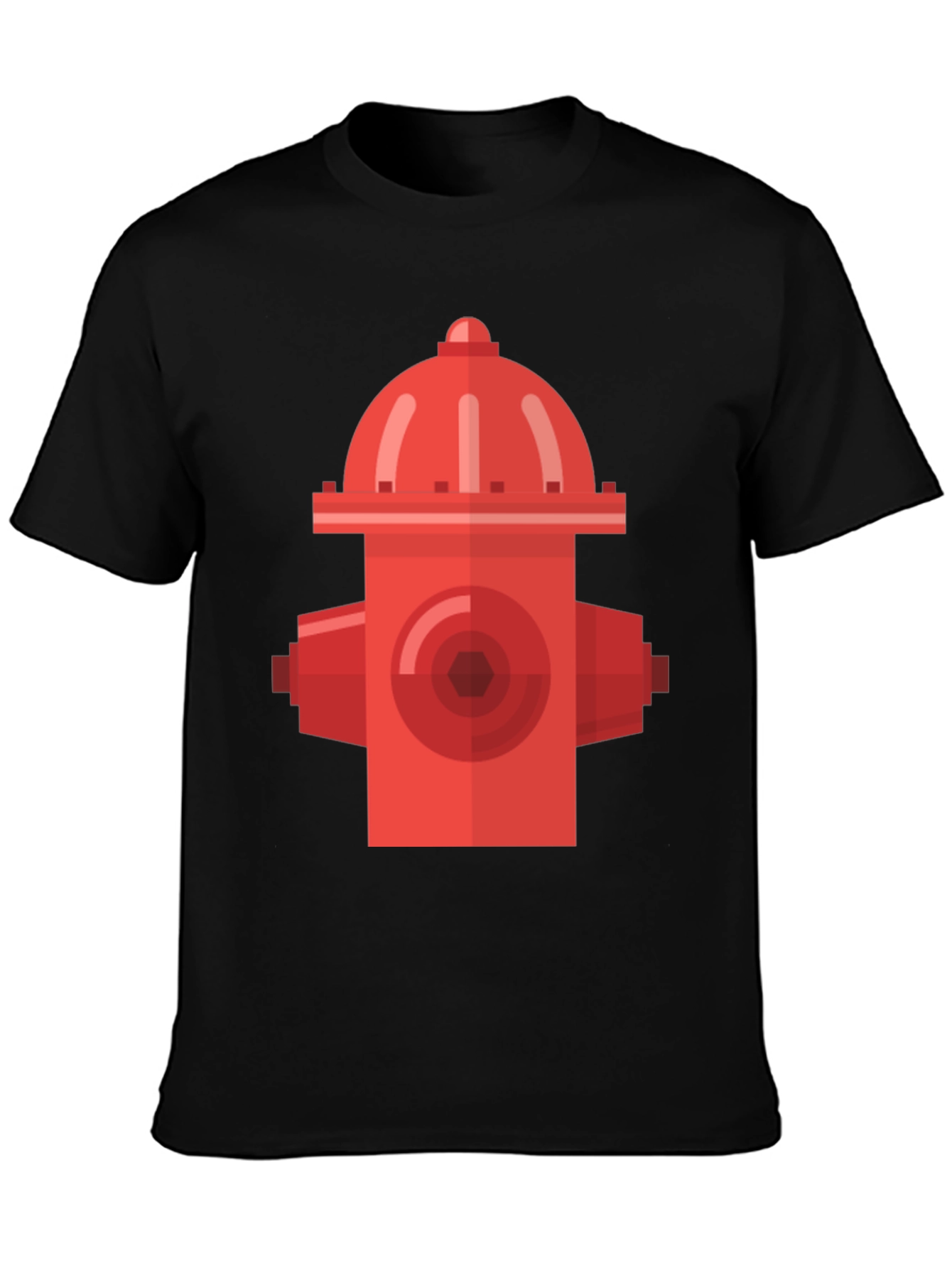 Retro Fire Hydrant Black T-Shirt - Urban Style