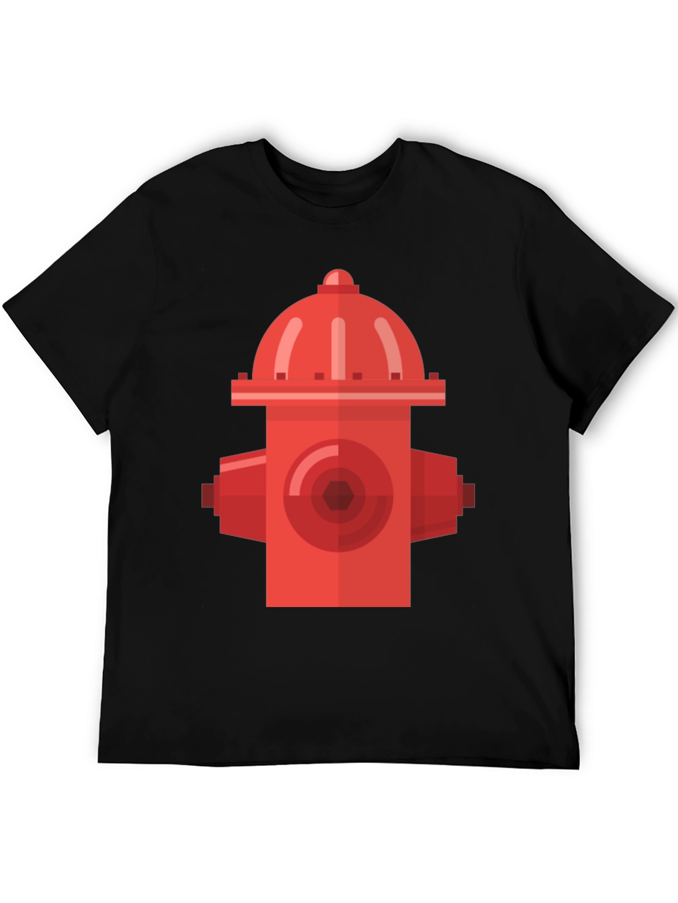 Retro Fire Hydrant Black T-Shirt - Urban Style
