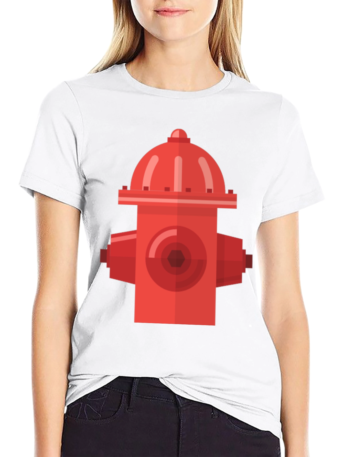 Retro Fire Hydrant Black T-Shirt - Urban Style