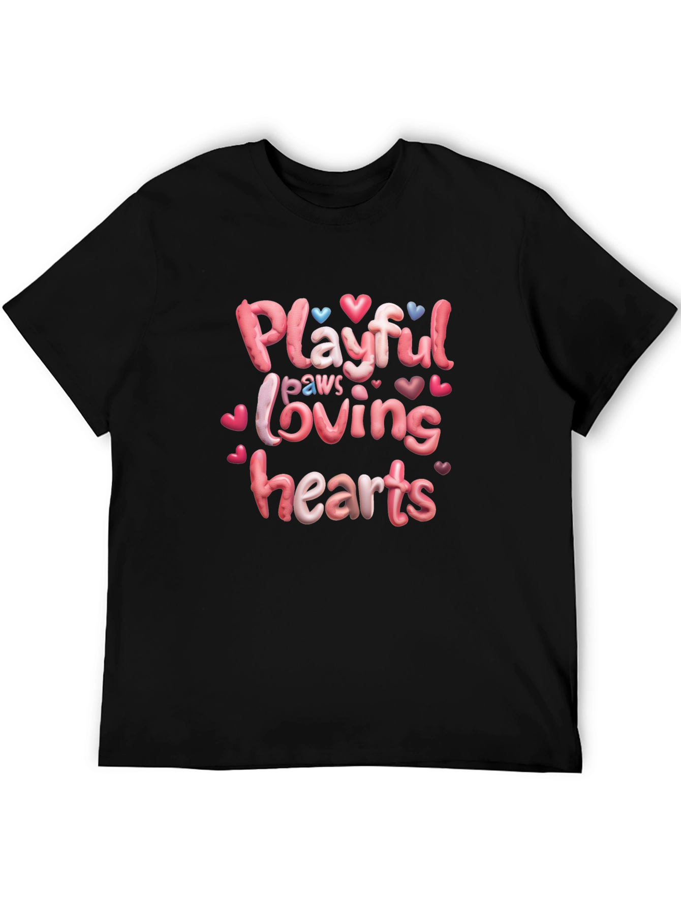 Playful Paws Loving Hearts T-Shirt