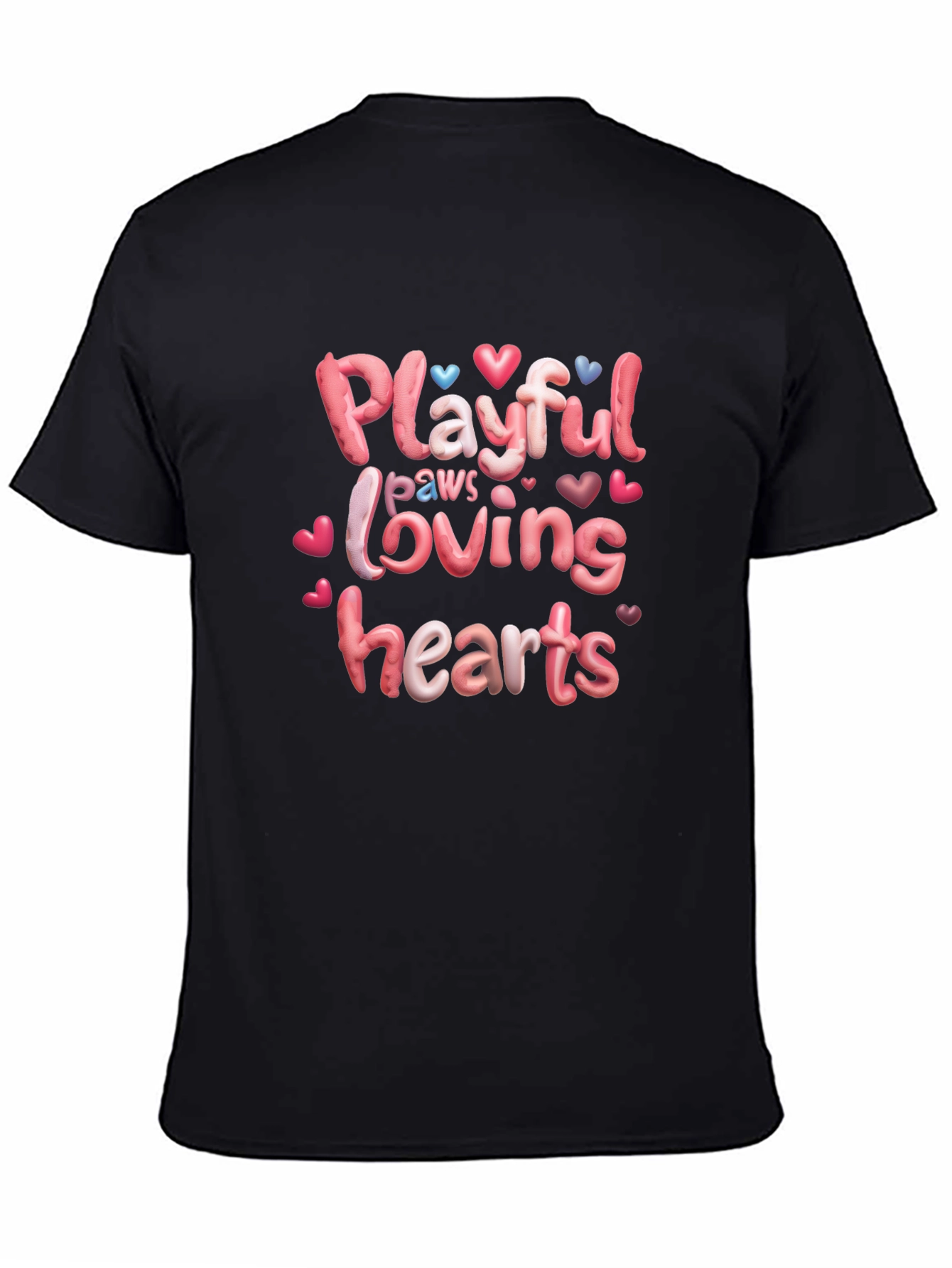 Playful Paws Loving Hearts T-Shirt