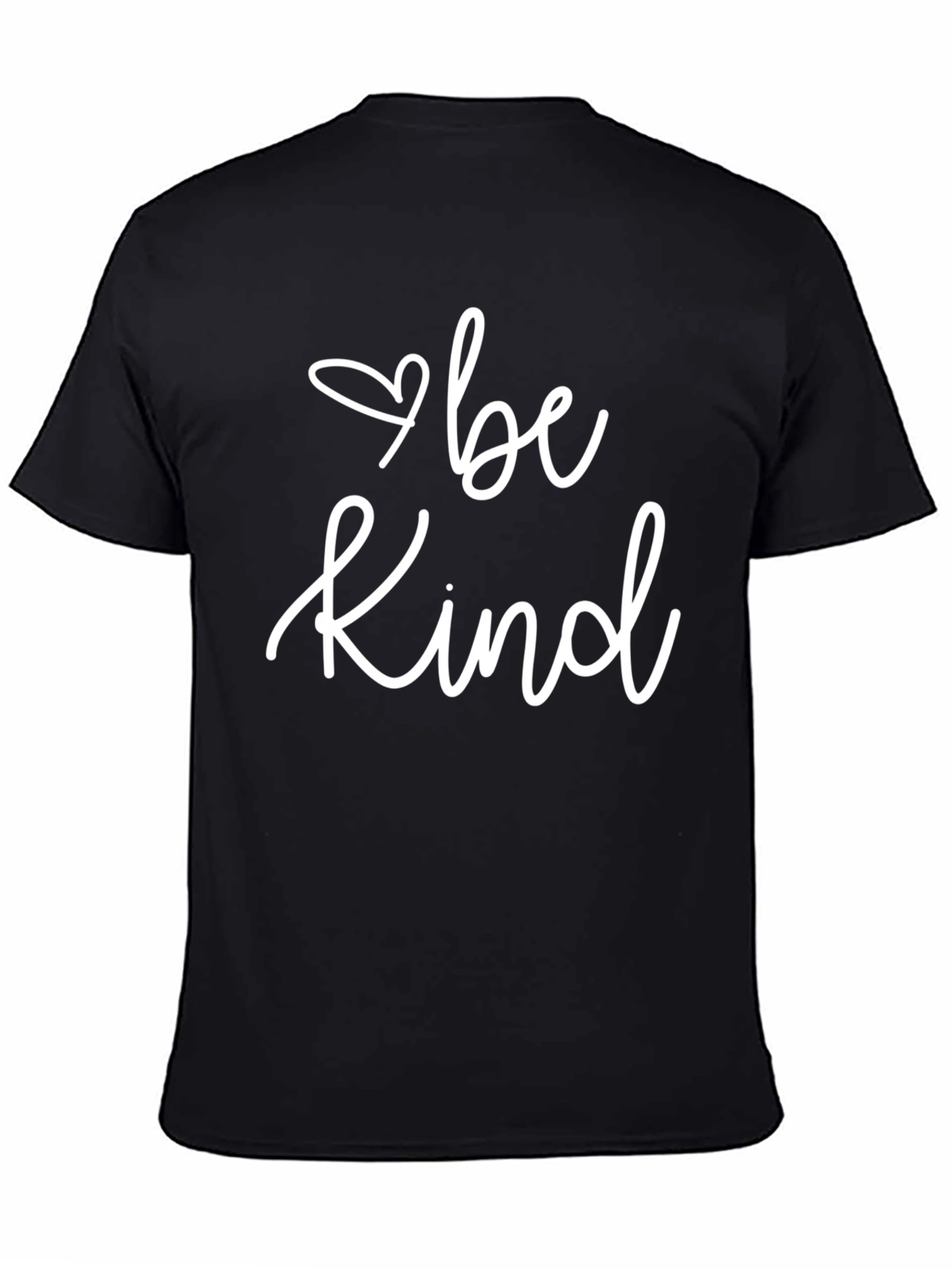Be Kind T-Shirt - Black Crew Neck Tee