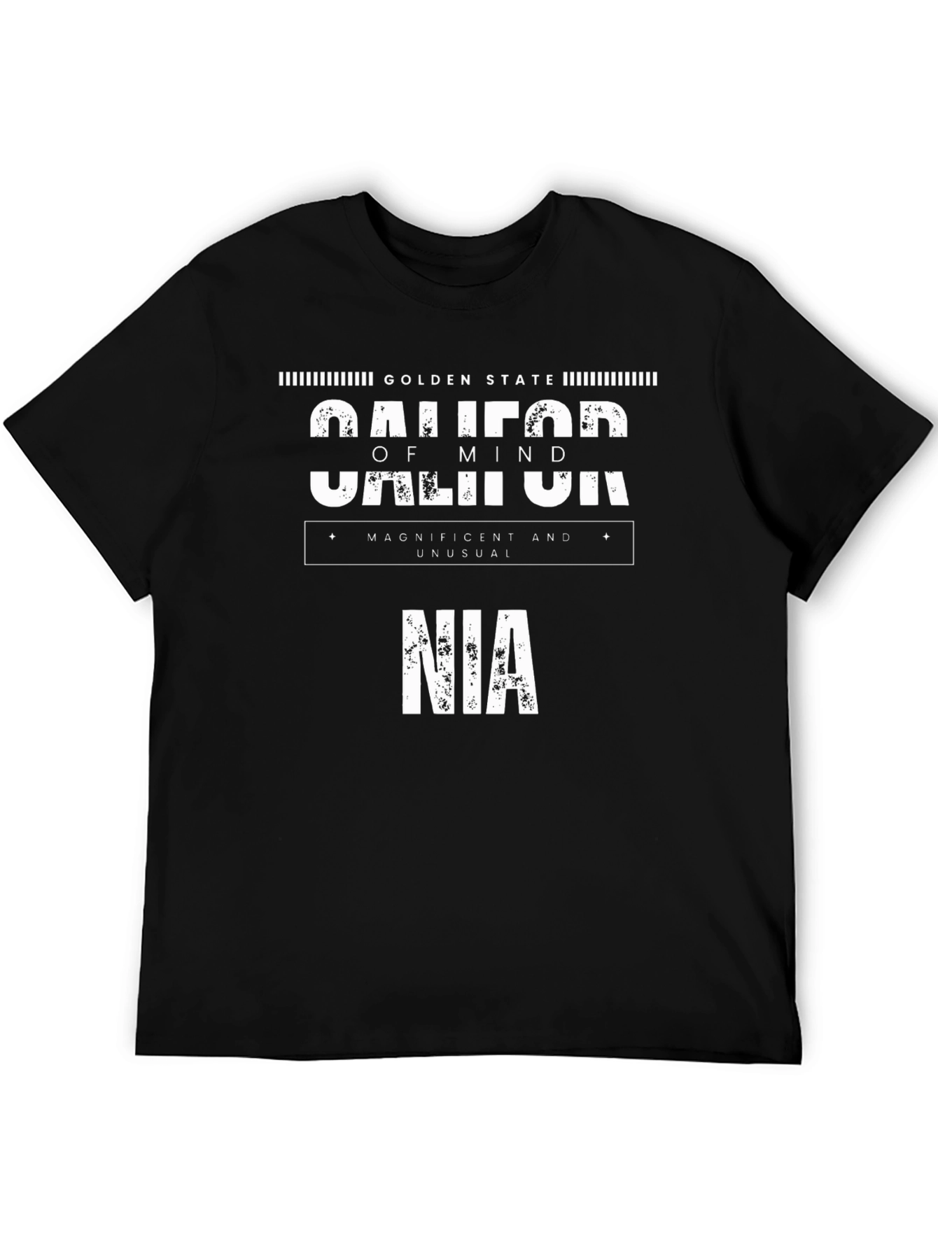 California of Mind NIA Black T-Shirt