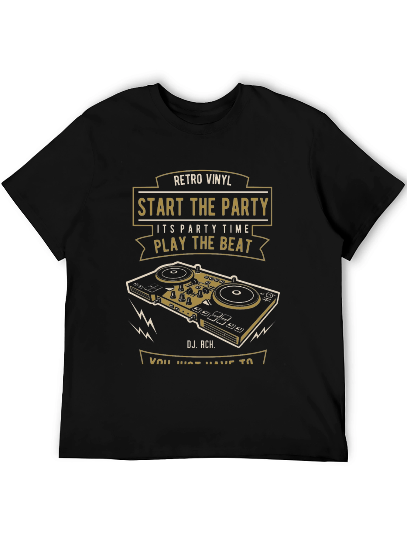 Retro Vinyl DJ T-Shirt - Start the Party!