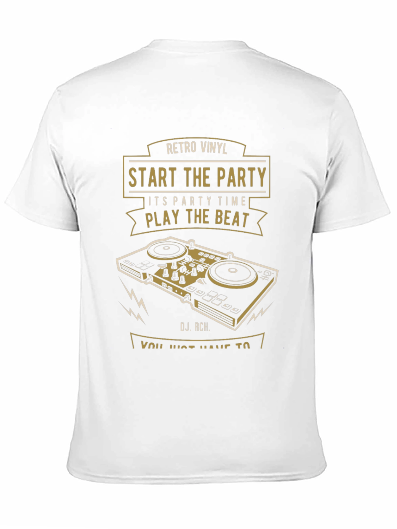 Retro Vinyl DJ T-Shirt - Start the Party!