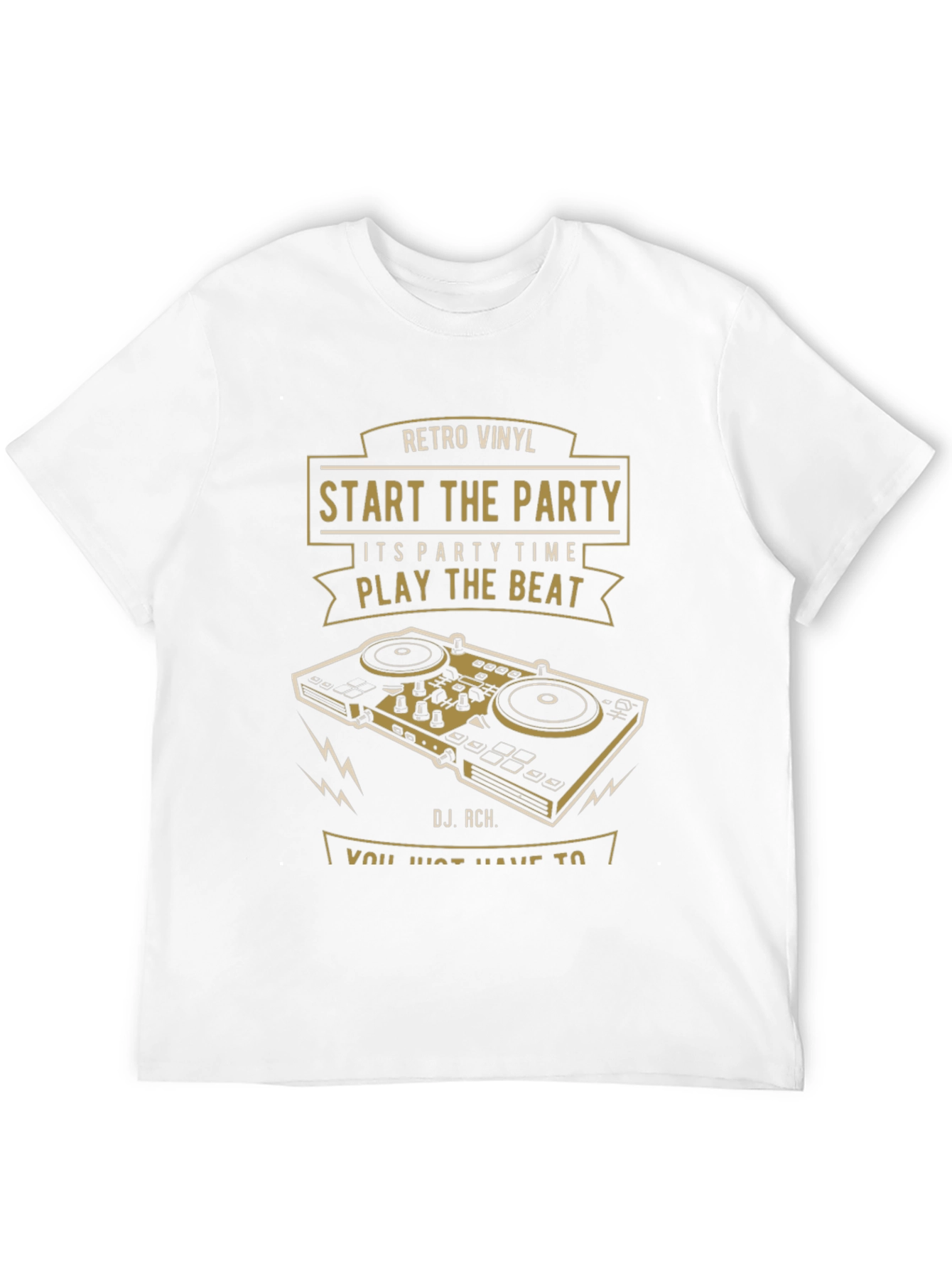 Retro Vinyl DJ T-Shirt - Start the Party!