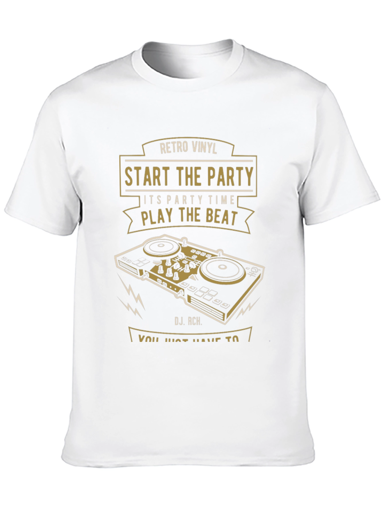 Retro Vinyl DJ T-Shirt - Start the Party!