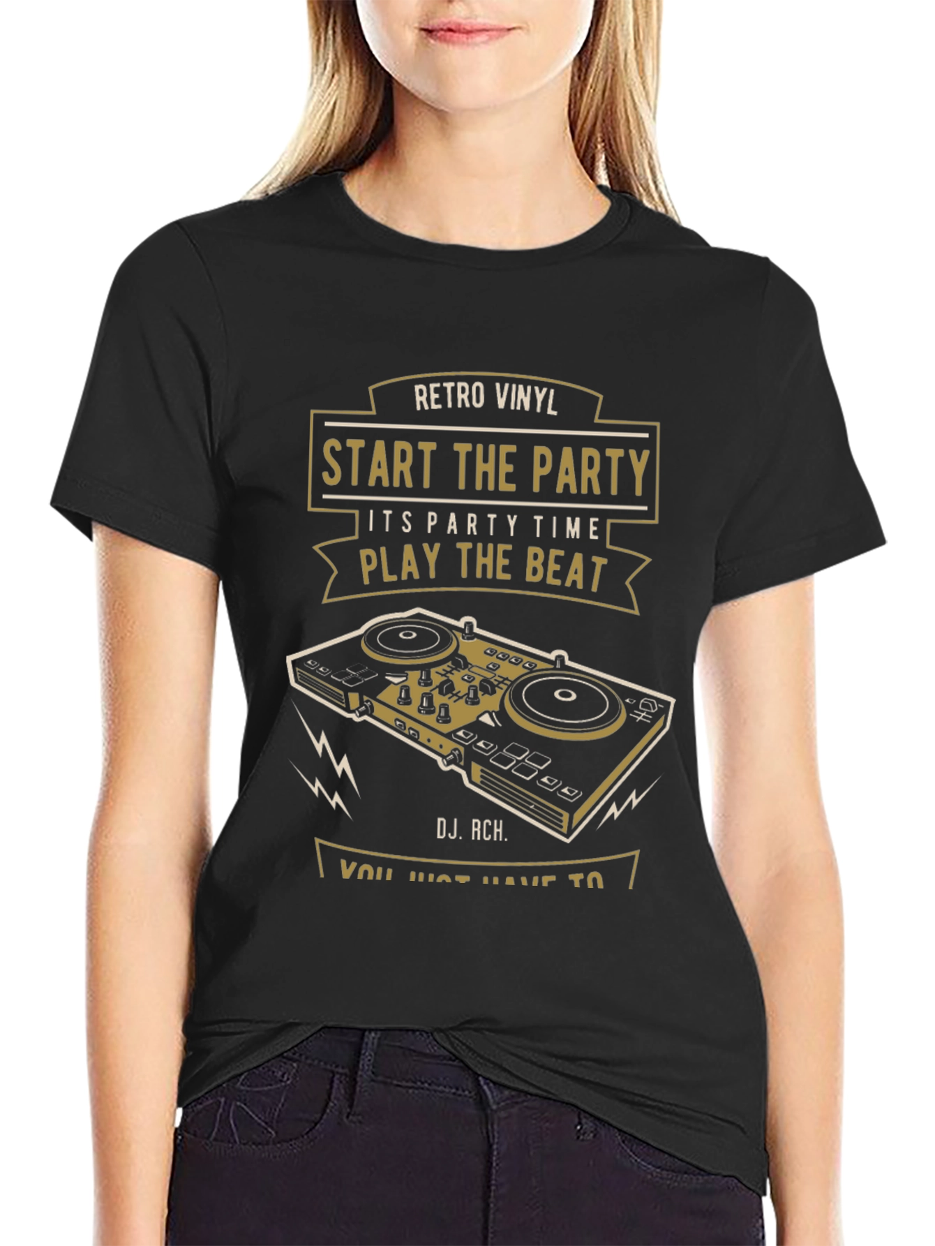 Retro Vinyl DJ T-Shirt - Start the Party!
