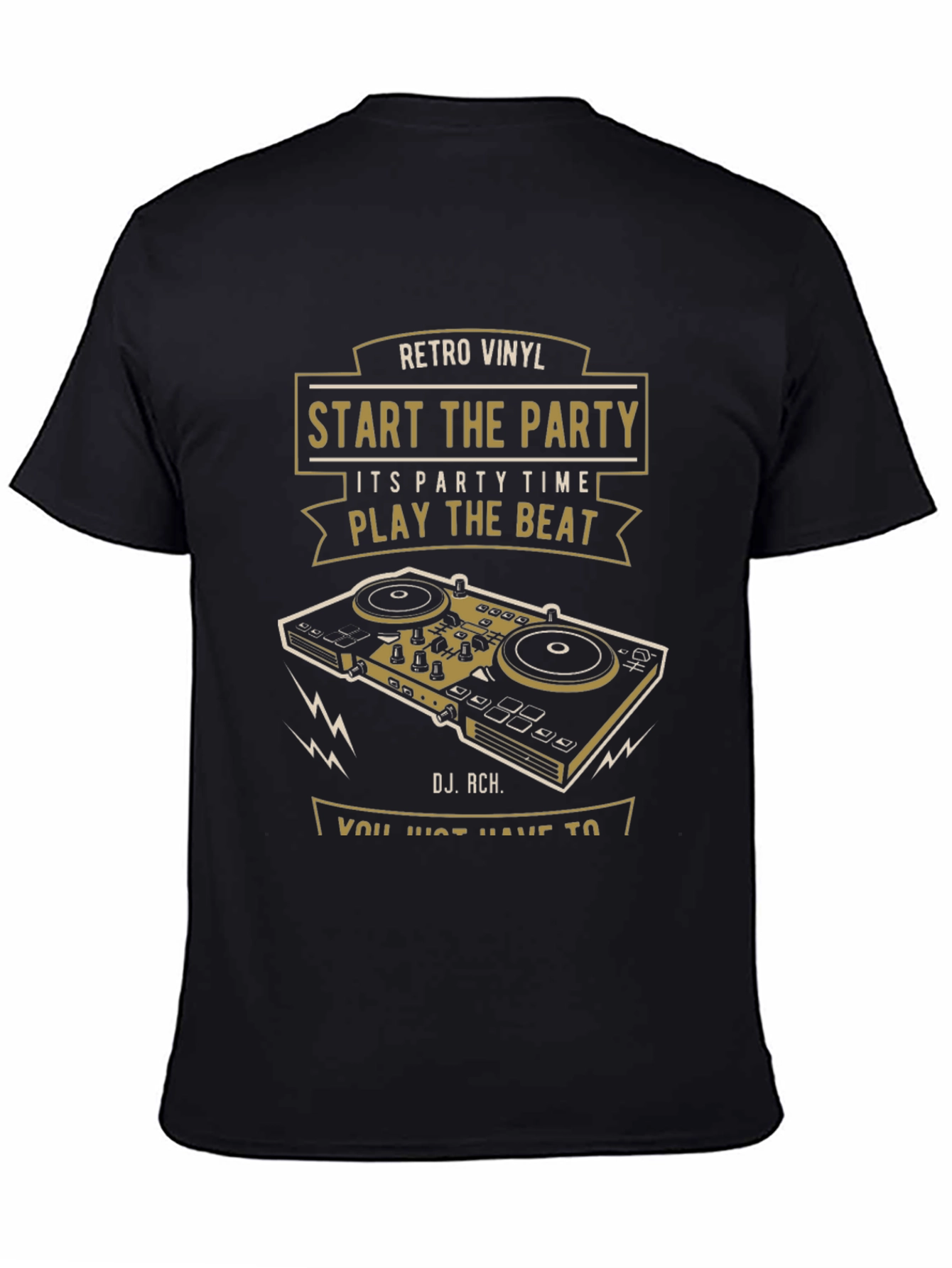 Retro Vinyl DJ T-Shirt - Start the Party!