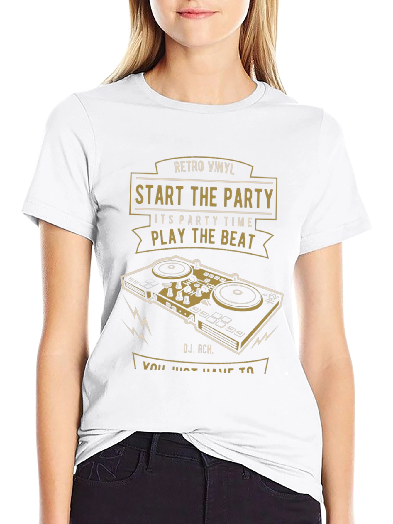 Retro Vinyl DJ T-Shirt - Start the Party!