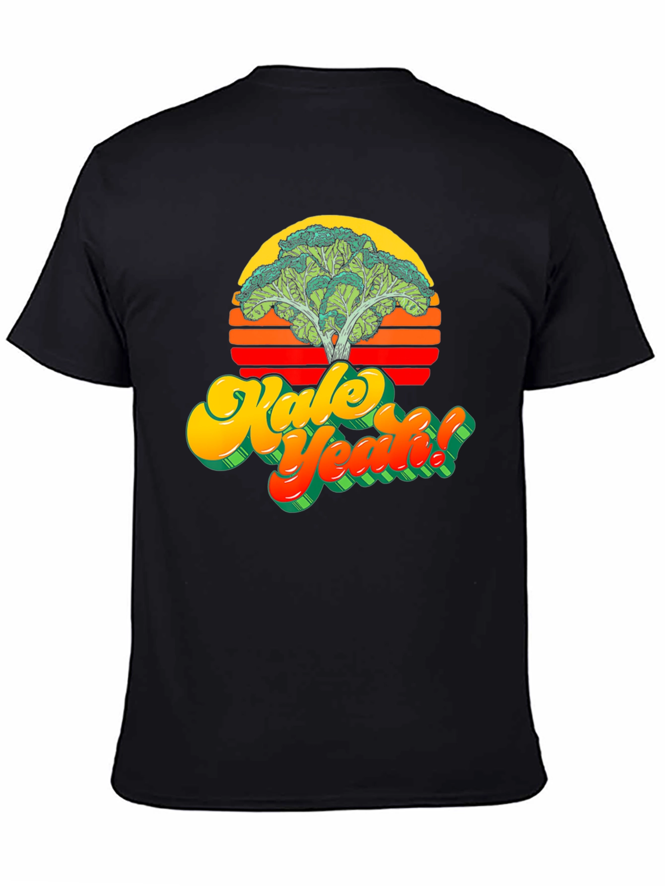Kale Yeah! Graphic T-Shirt - Retro Vegan Style