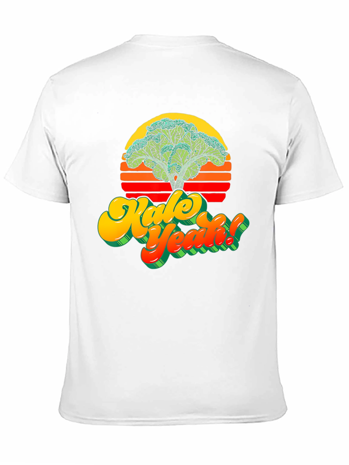 Kale Yeah! Graphic T-Shirt - Retro Vegan Style