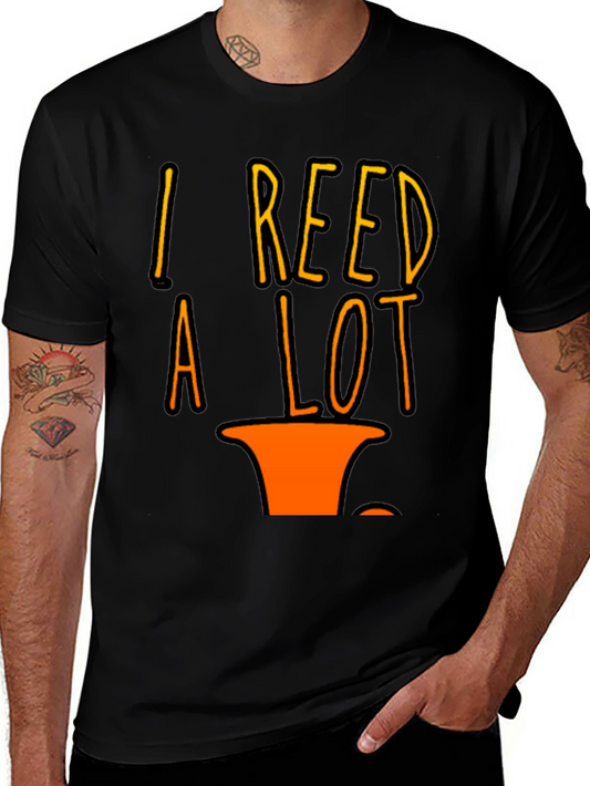 I Reed A Lot Black T-Shirt - Funny Graphic Tee