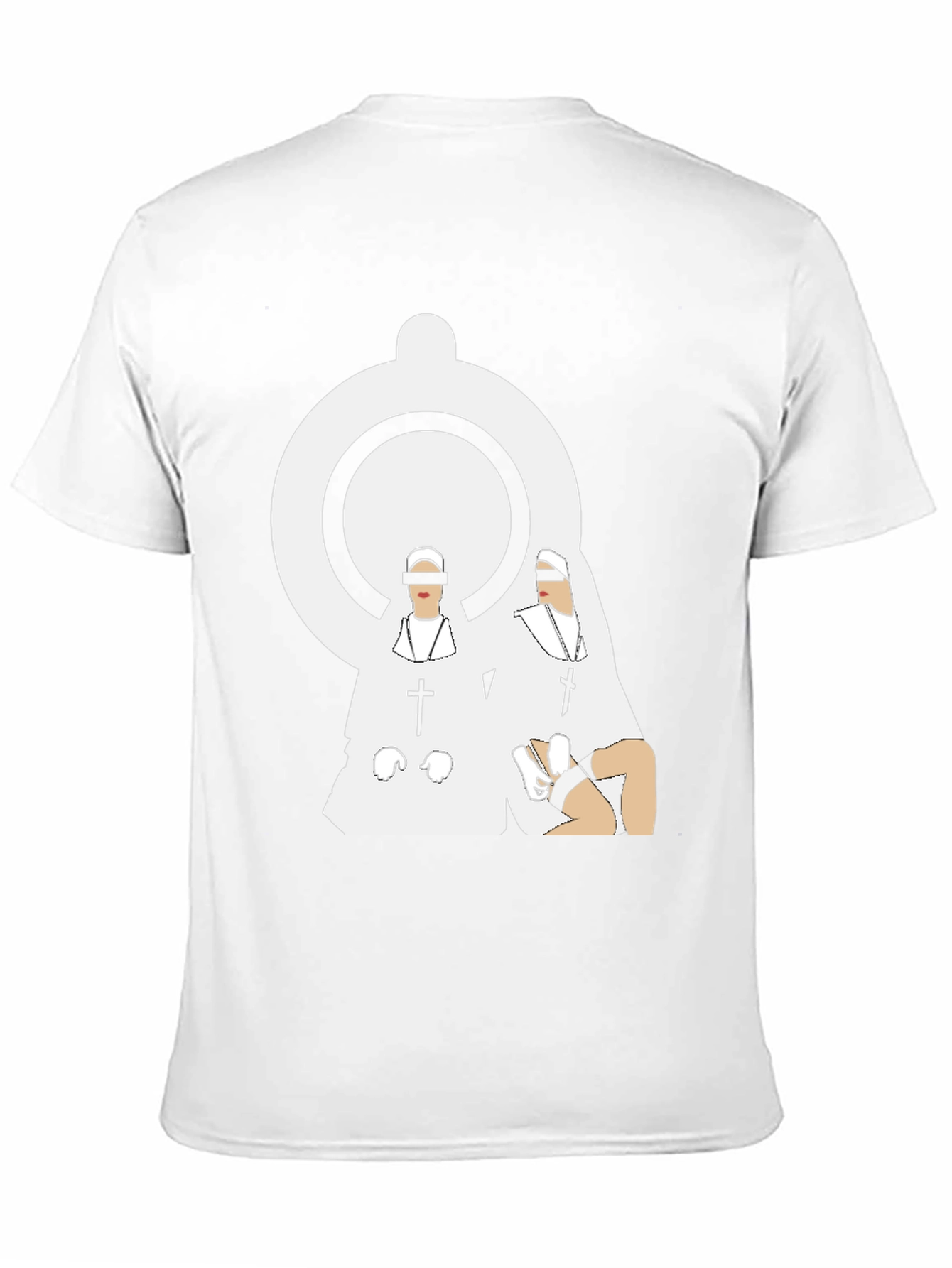 Nun Graphic Black T-Shirt